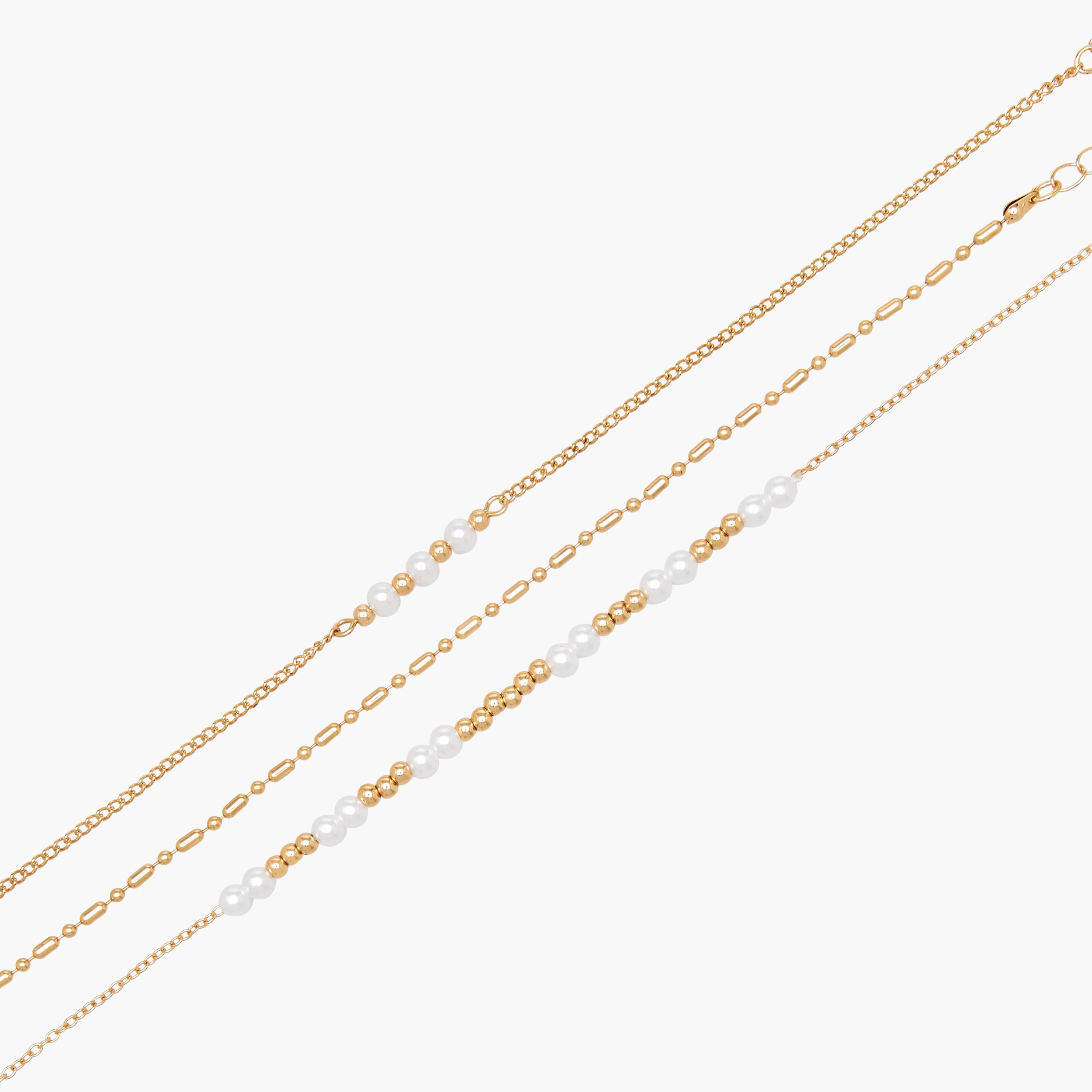 Pack of 3 Gold Tone Embellished Anklet-women-watchesandjewellery-jewellery-anklets-image-10