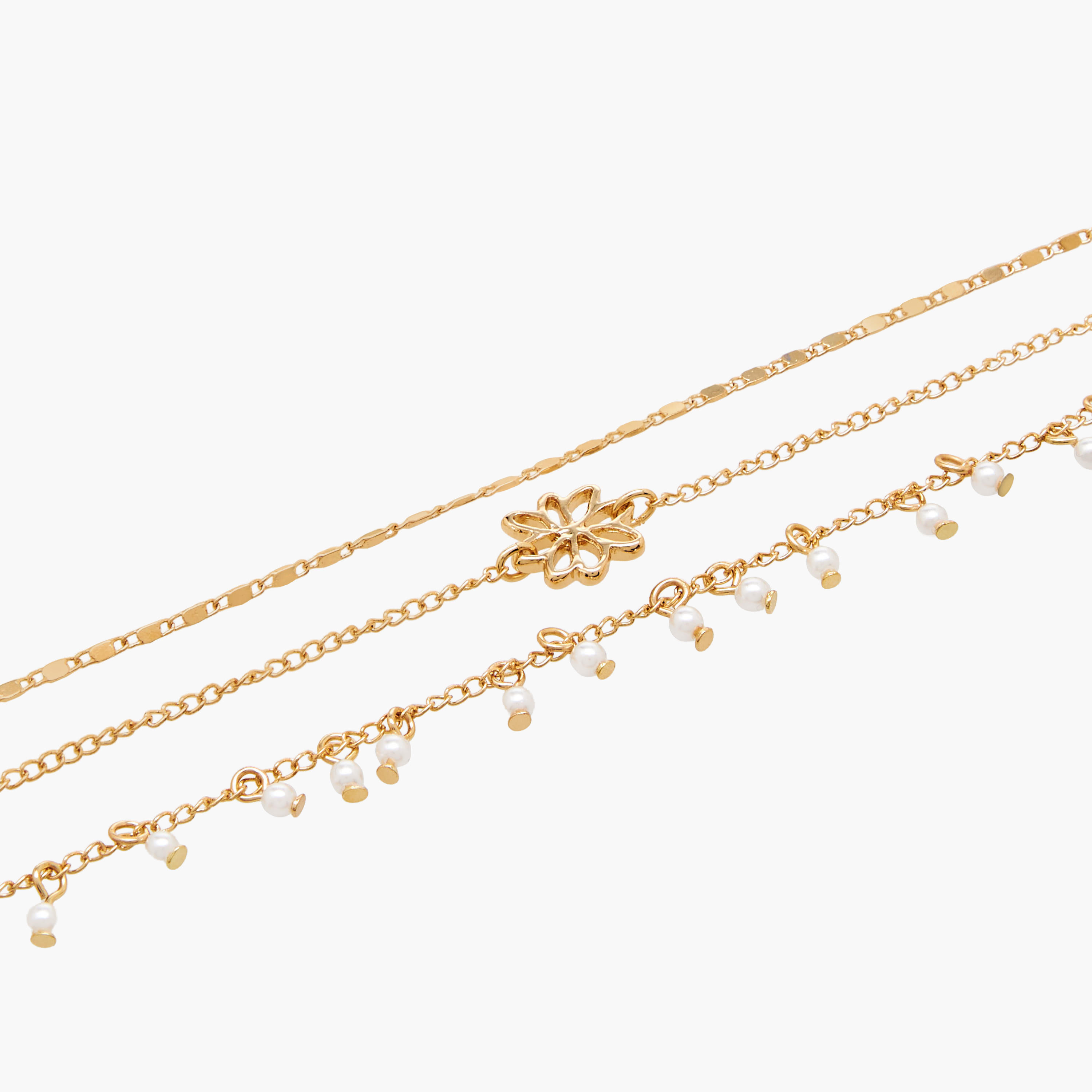 Pack of 3 Gold Tone Embellished Anklet-women-watchesandjewellery-jewellery-anklets-image-10