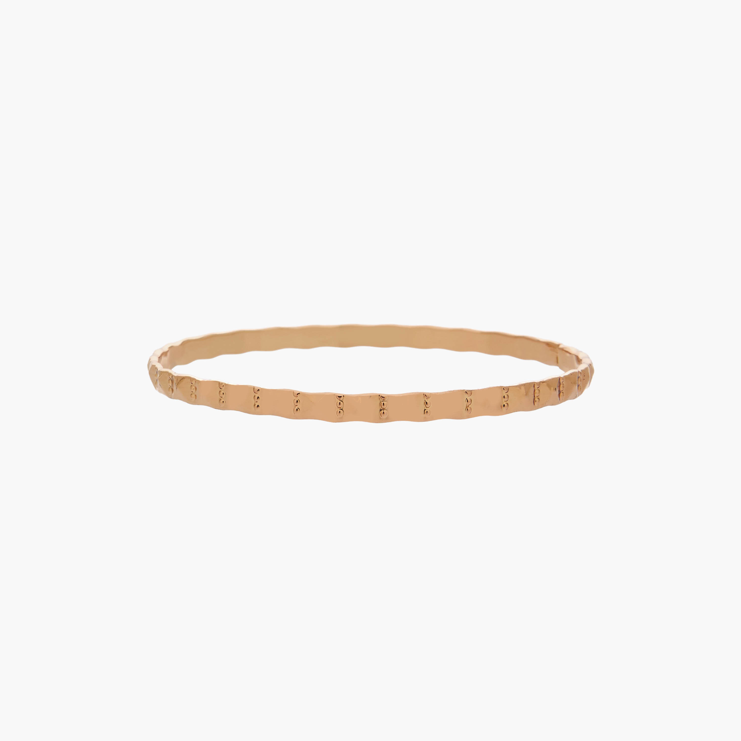 أساور ذهبية بارزة الملمس - طقم من 3 قطع-women-watchesandjewellery-jewellery-banglesandbracelets-image-7
