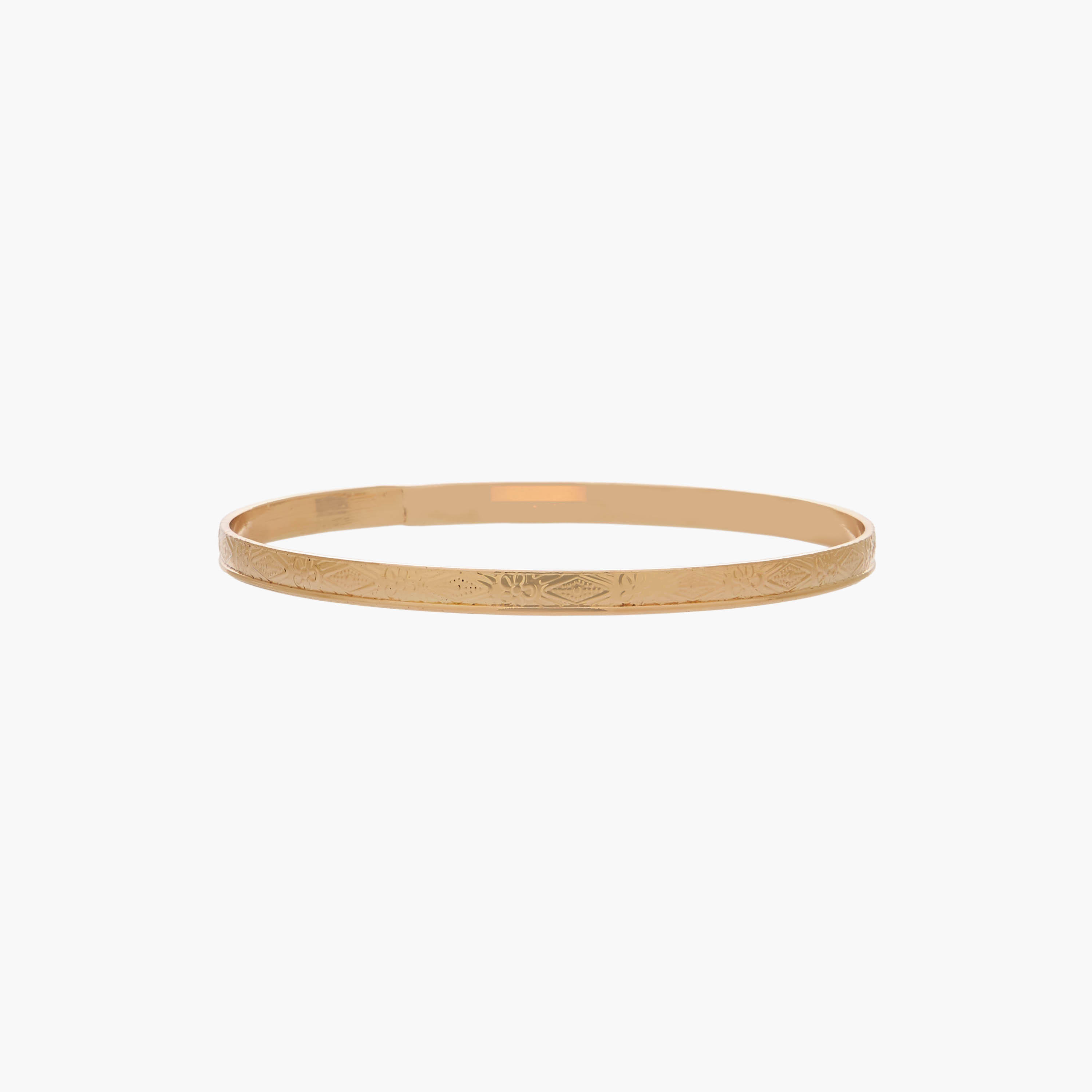 أساور ذهبية بارزة الملمس - طقم من 3 قطع-women-watchesandjewellery-jewellery-banglesandbracelets-image-6