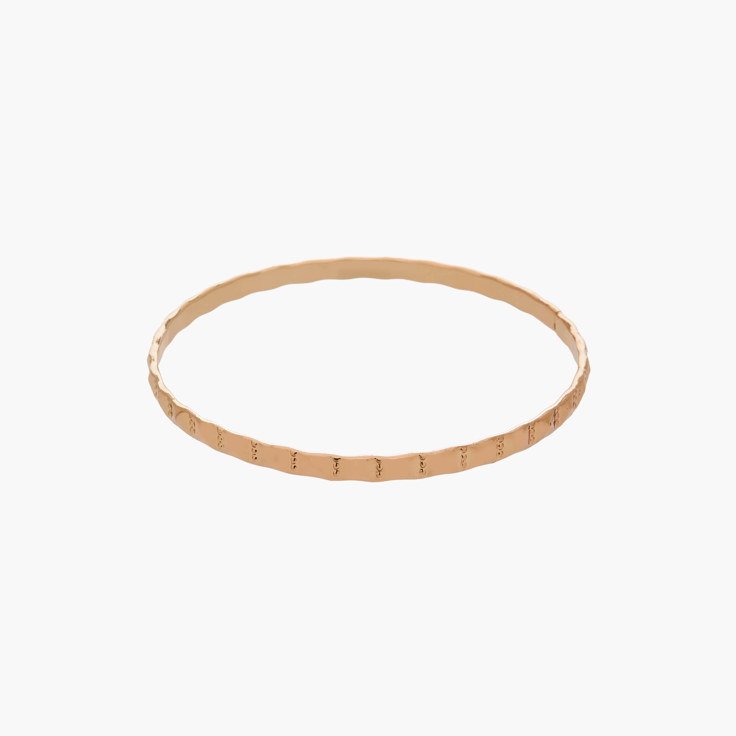 أساور ذهبية بارزة الملمس - طقم من 3 قطع-women-watchesandjewellery-jewellery-banglesandbracelets-image-4