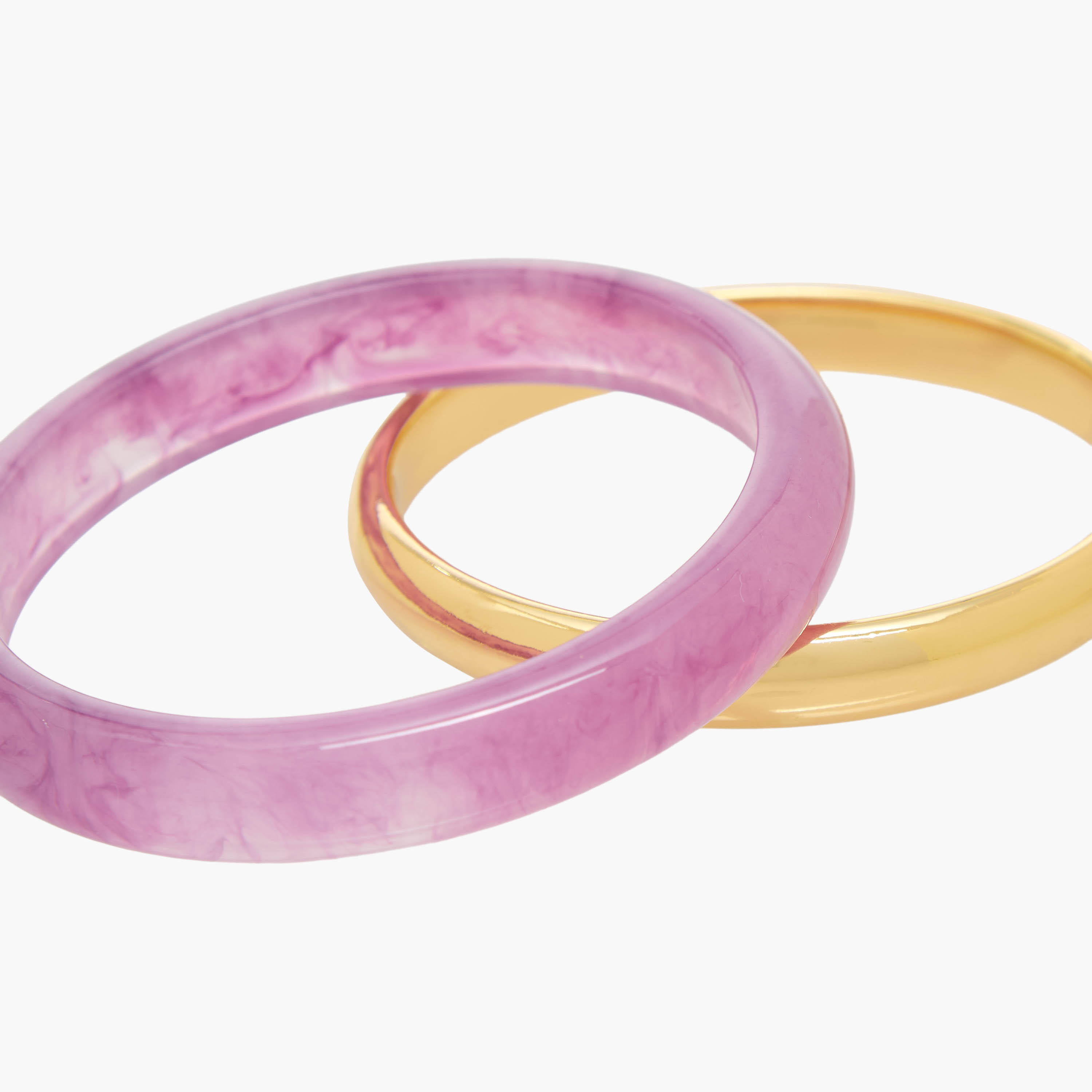 طقم أساور بتصاميم متنوعة من قطعتين-women-watchesandjewellery-jewellery-banglesandbracelets-image-5