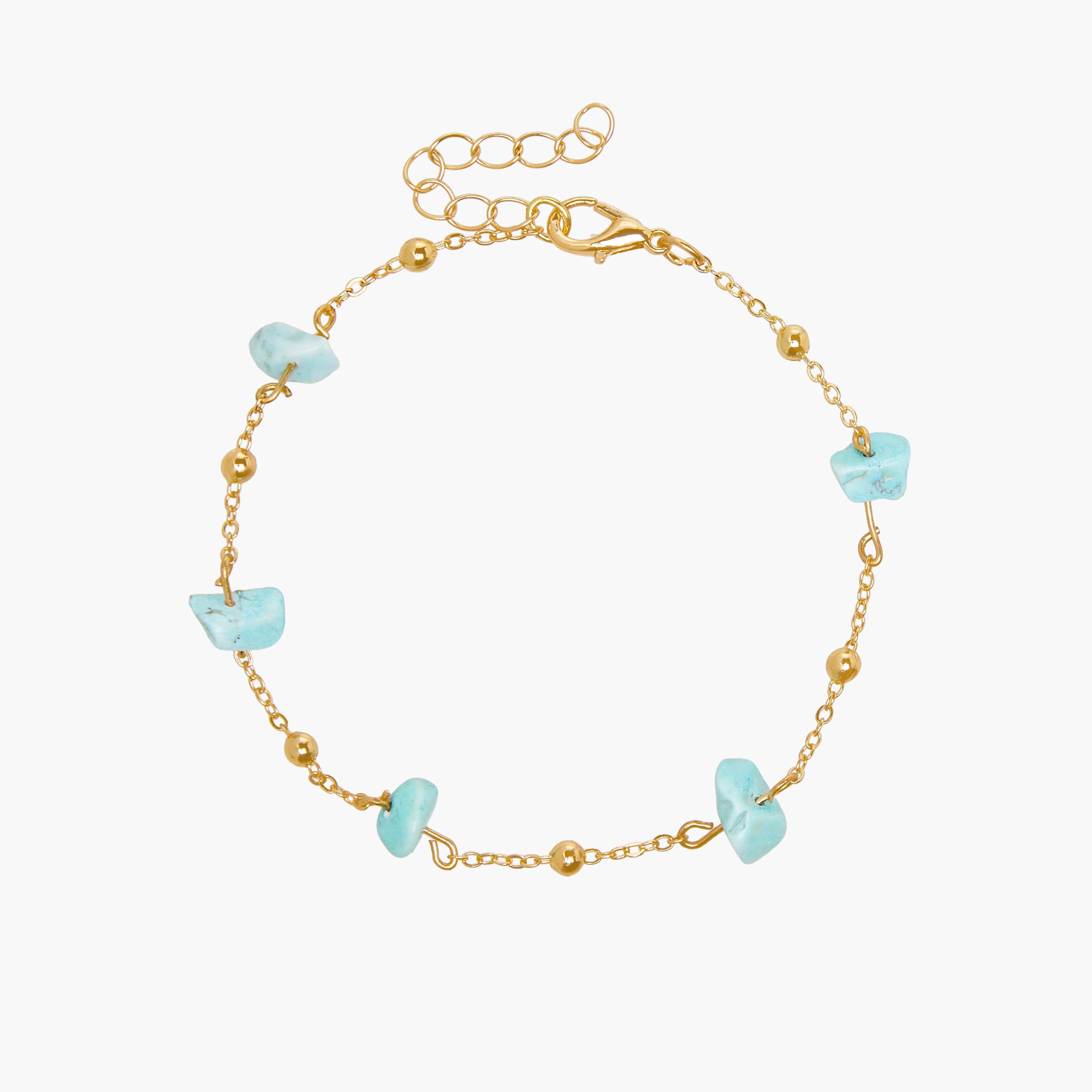 أساور ذهبية بخرز - مجموعة 7 قطع-women-watchesandjewellery-jewellery-banglesandbracelets-image-12