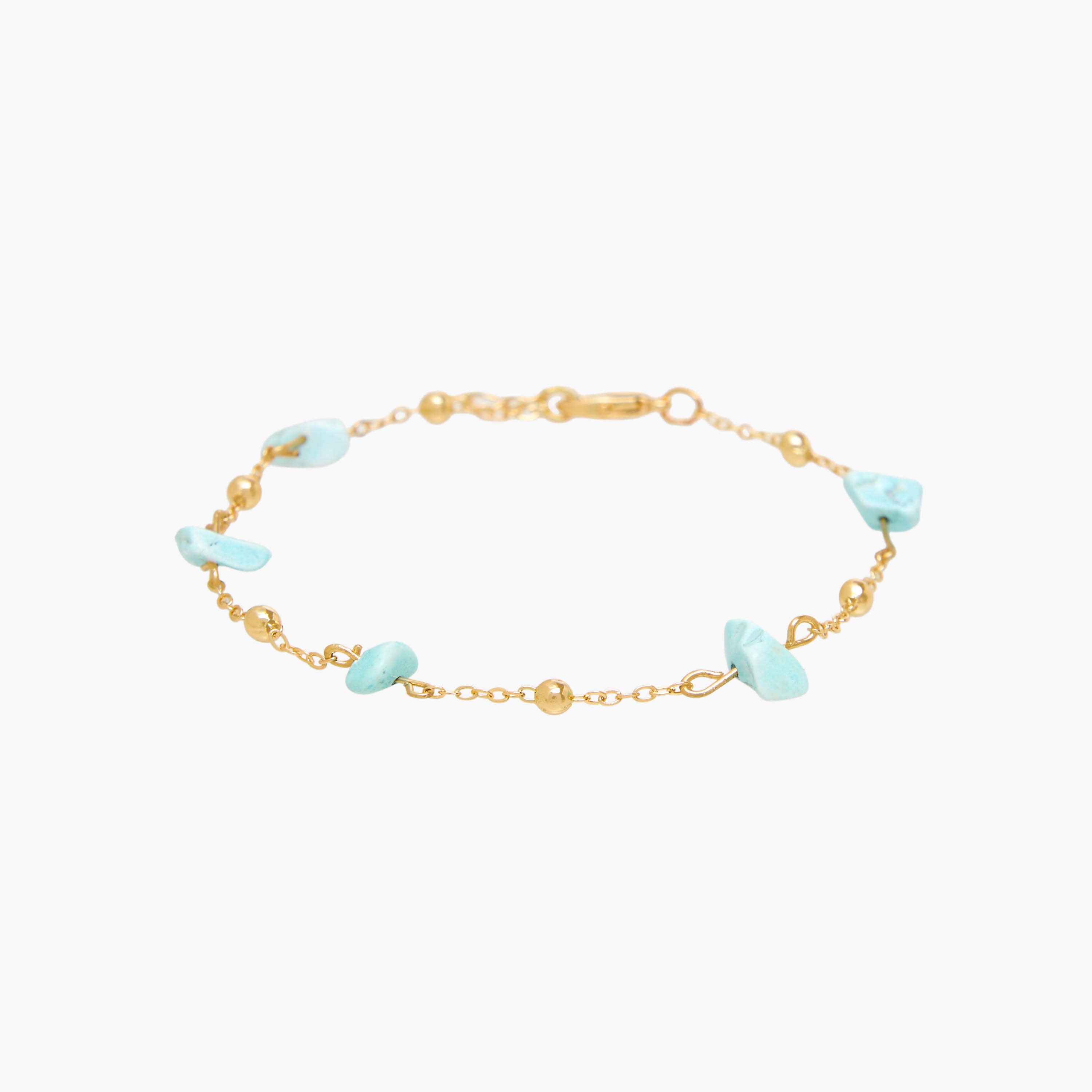 أساور ذهبية بخرز - مجموعة 7 قطع-women-watchesandjewellery-jewellery-banglesandbracelets-image-6