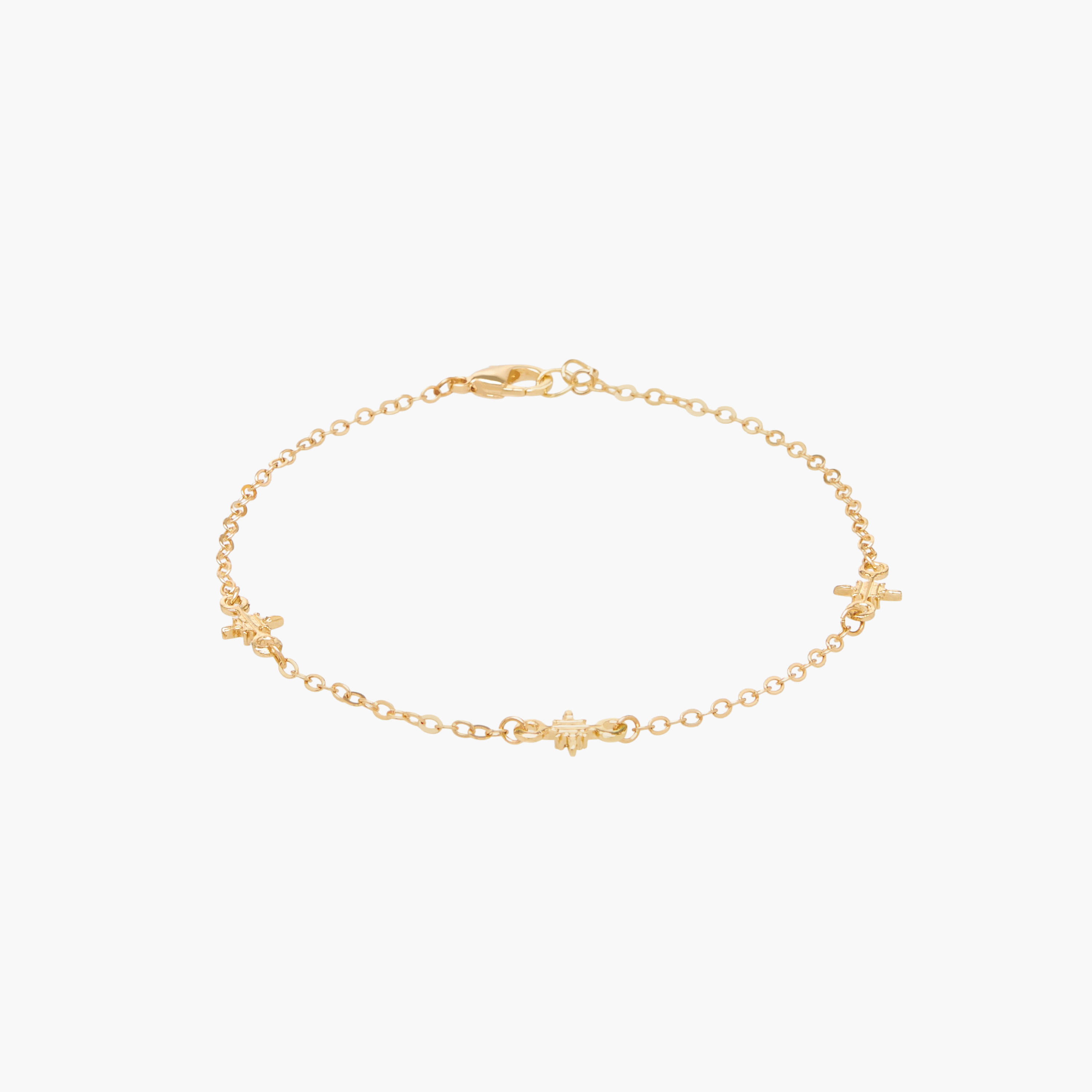أساور ذهبية متنوعة - عبوة من 5 قطع-women-watchesandjewellery-jewellery-banglesandbracelets-image-7