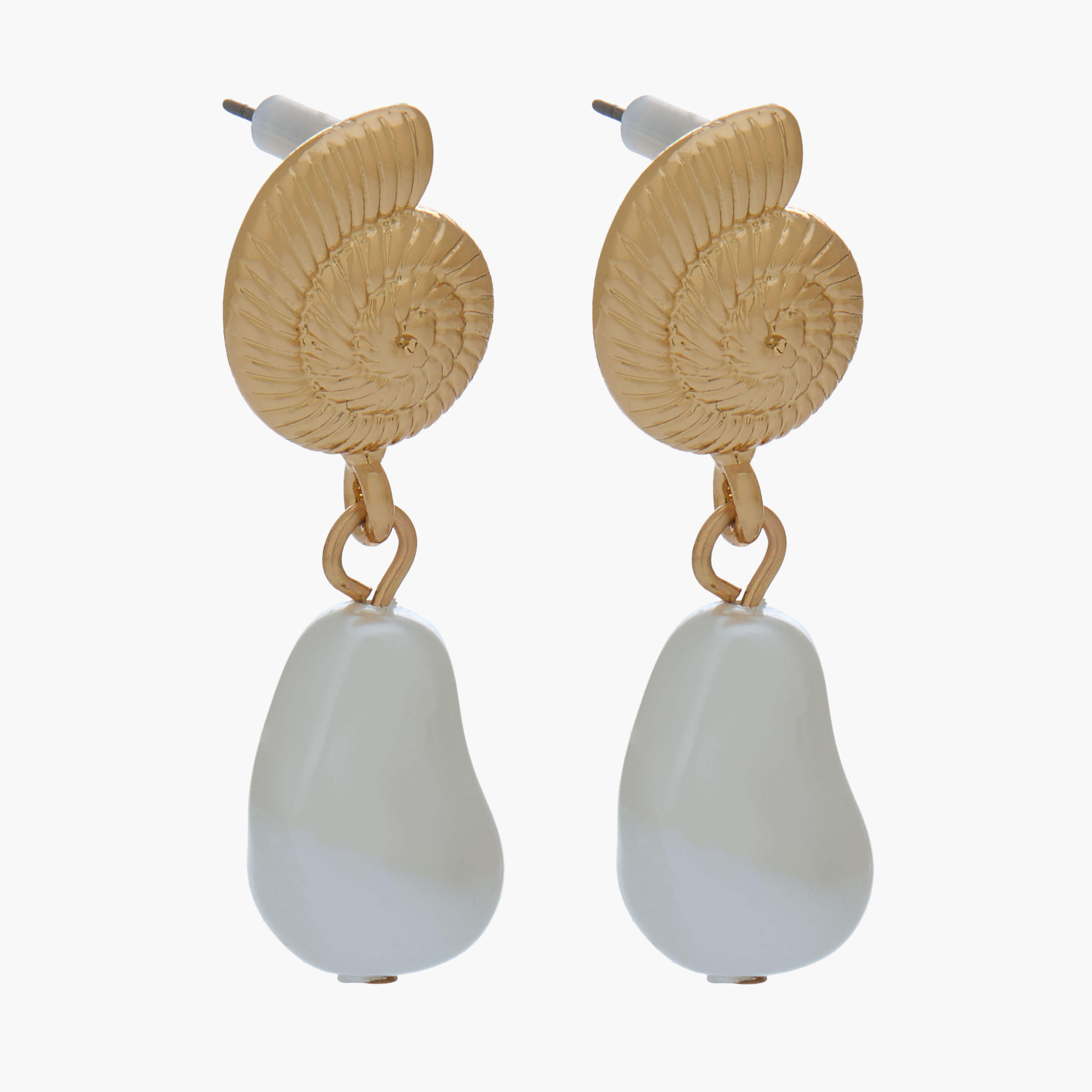 حلق لؤلؤ متدلي بمكبس إغلاق خلفي-women-watchesandjewellery-jewellery-earrings-image-3