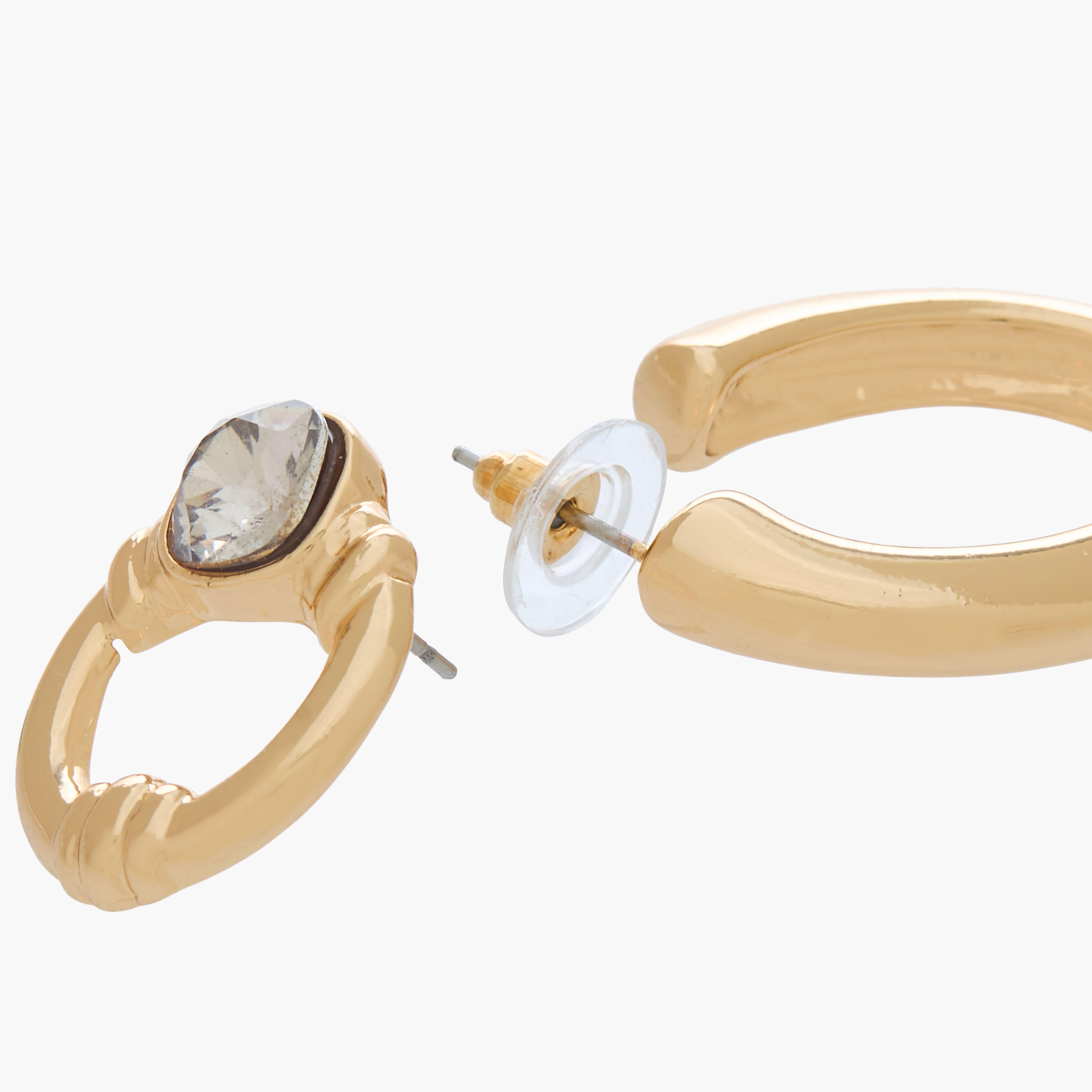 حلقان ذهبية متنوعة بمكبس إغلاق - طقم من زوجين-women-watchesandjewellery-jewellery-earrings-image-6
