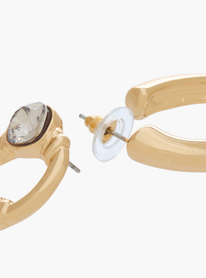 حلقان ذهبية متنوعة بمكبس إغلاق - طقم من زوجين-women-watchesandjewellery-jewellery-earrings-image-6