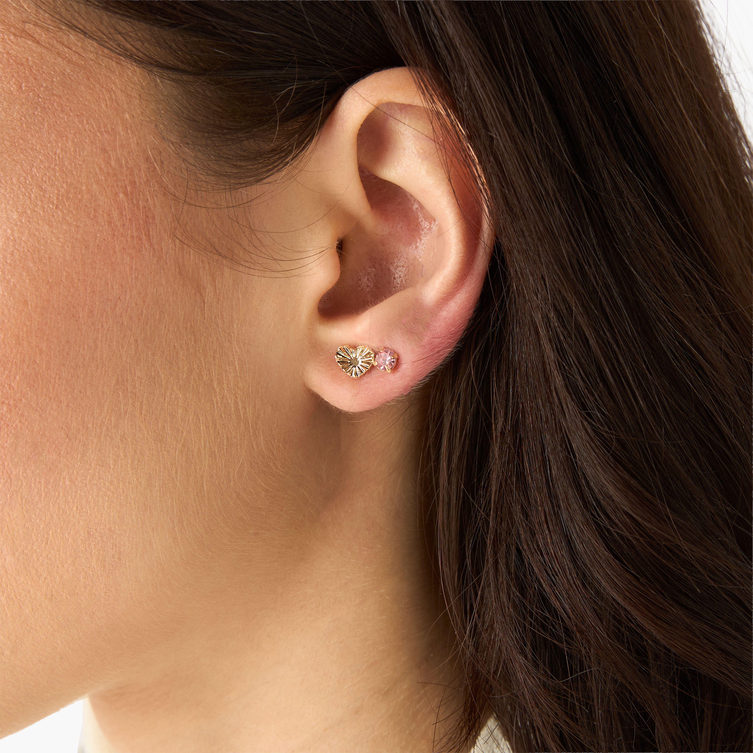 Pack of 20 Gold Tone Assorted Stud Earrings with Pushback Closure-women-watchesandjewellery-jewellery-earrings-image-2
