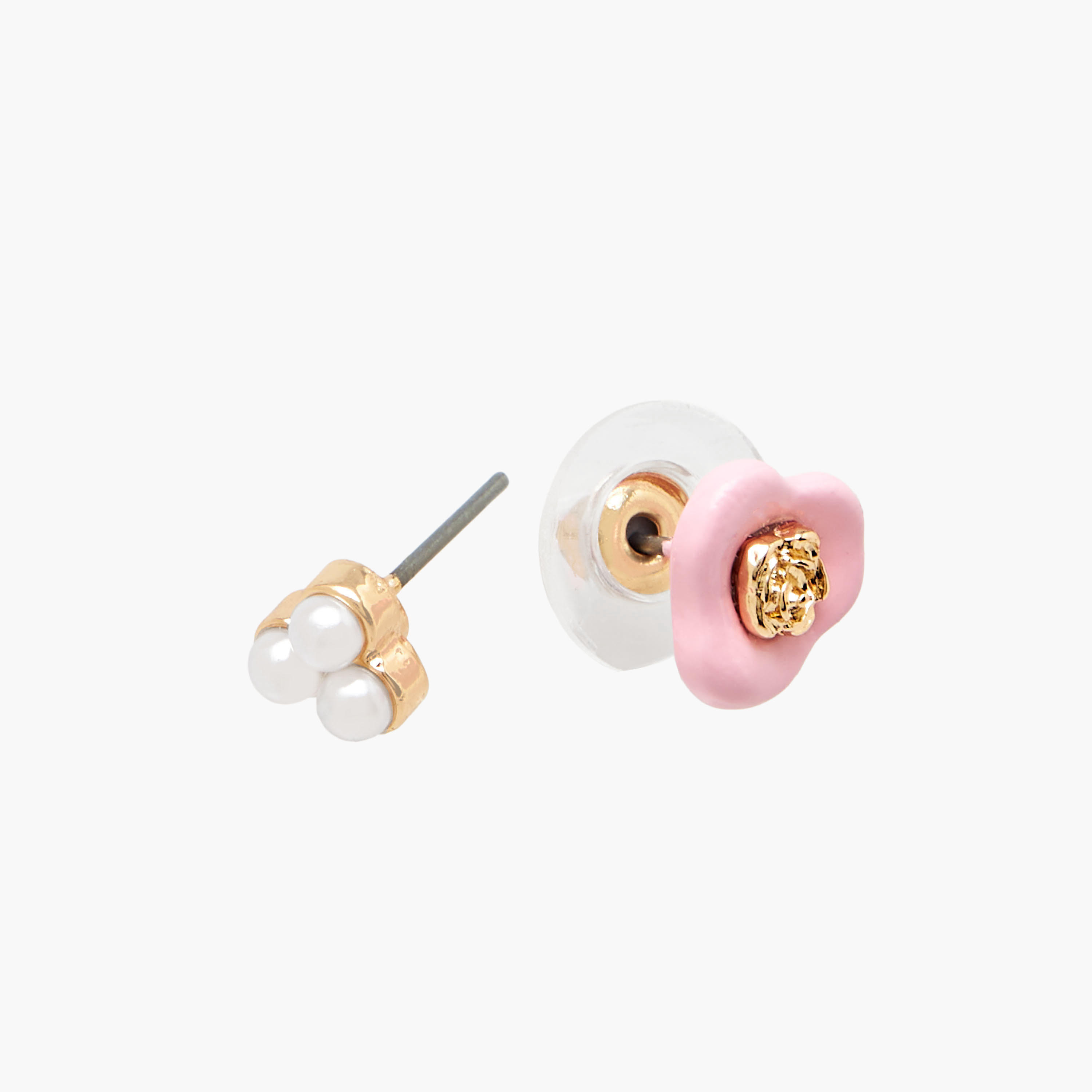 طقم من 20 - أقراط متنوعة بلون ذهبي ومكبس إغلاق خلفي-women-watchesandjewellery-jewellery-earrings-image-5