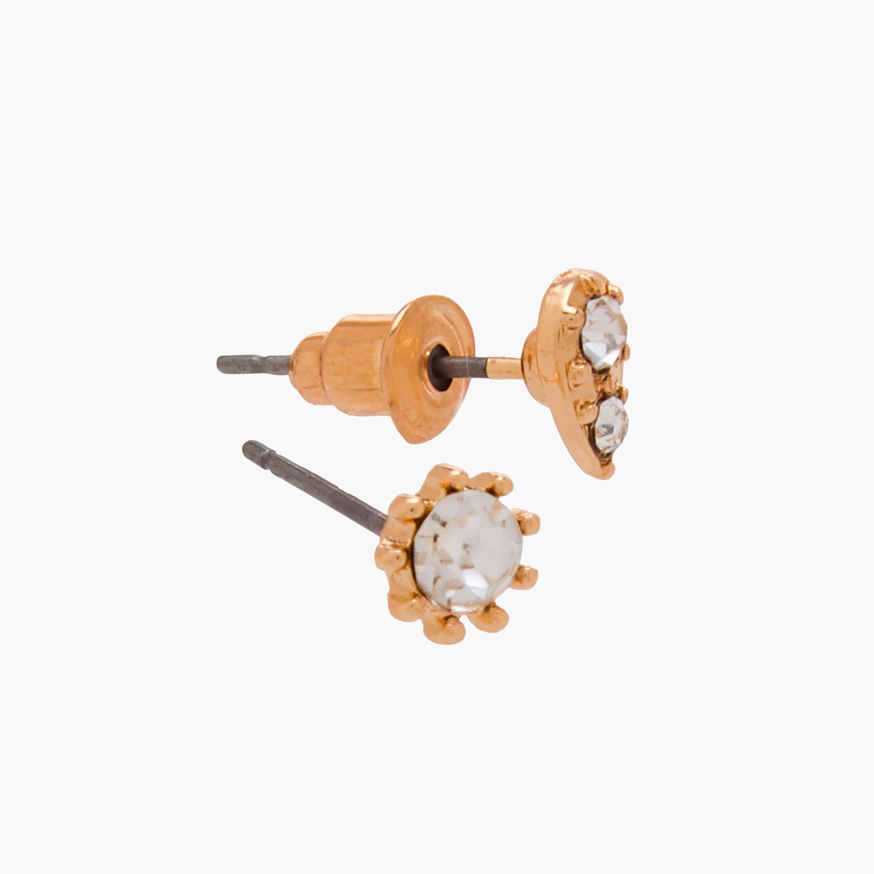 Pack of 20 Gold Tone Assorted Stud Earrings with Pushback Closure-women-watchesandjewellery-jewellery-earrings-image-5