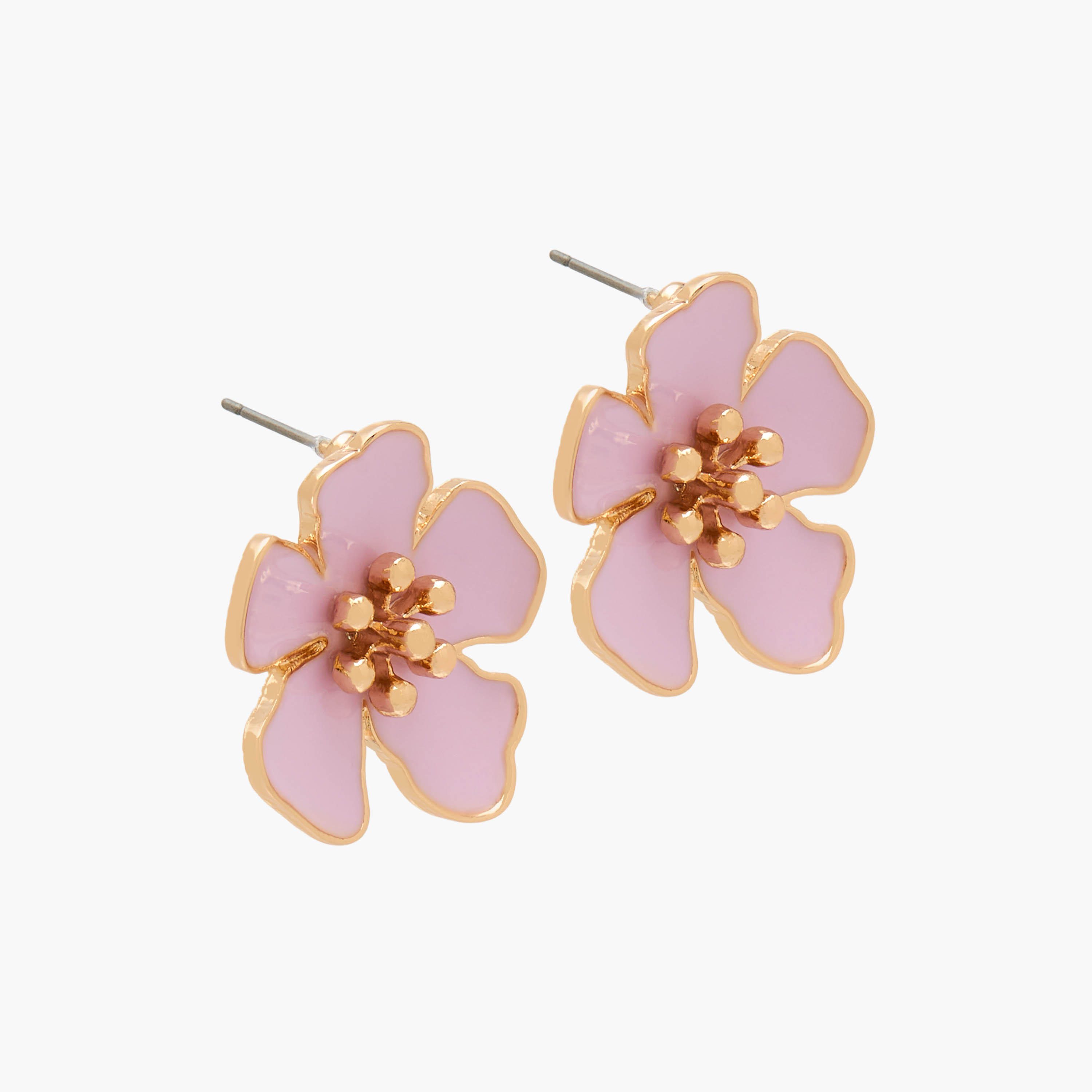 طقم حلقان بتصميم زهري مزين ومكبس إغلاق خلفي من زوجين-women-watchesandjewellery-jewellery-earrings-image-3