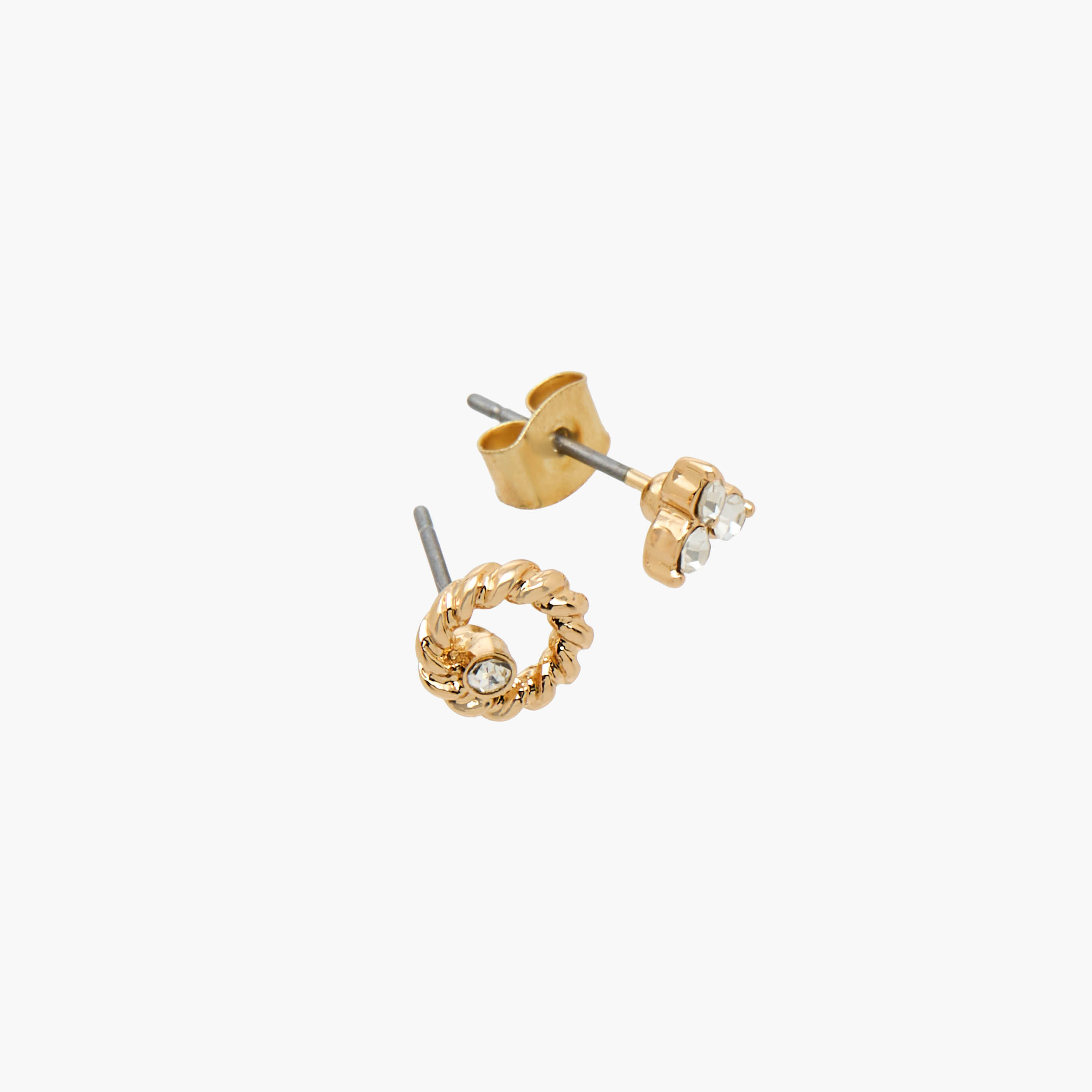 حلقان ذهبية اللون متنوعة بقفل إغلاق - عبوة من 9 أزواج-women-watchesandjewellery-jewellery-earrings-image-5