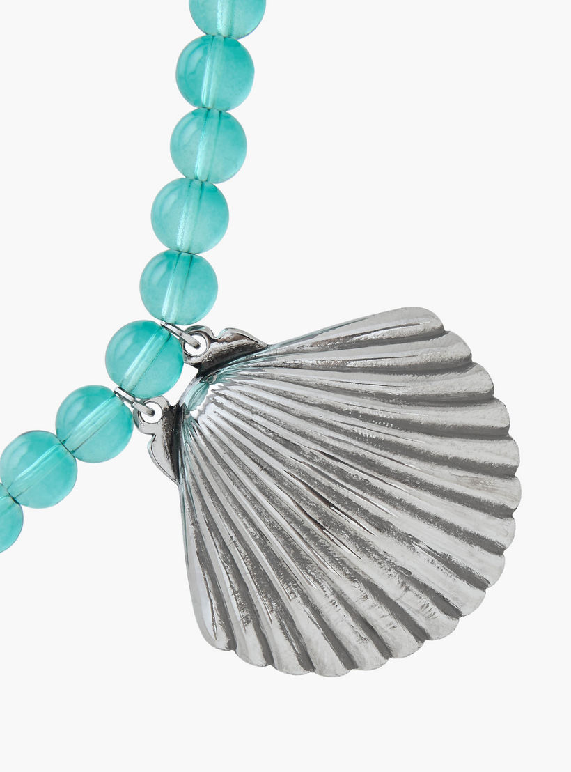 عقد خرز بدلاية صدفة فضية اللون-women-watchesandjewellery-jewellery-necklacesandpendants-image-4