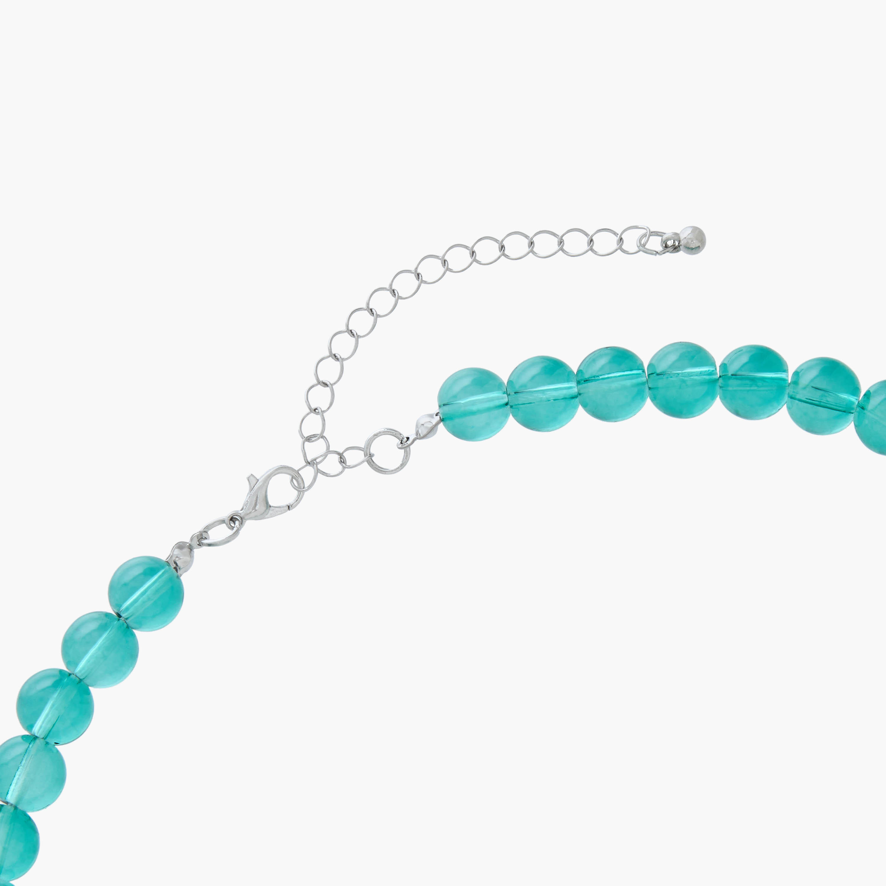 عقد خرز بدلاية صدفة فضية اللون-women-watchesandjewellery-jewellery-necklacesandpendants-image-5