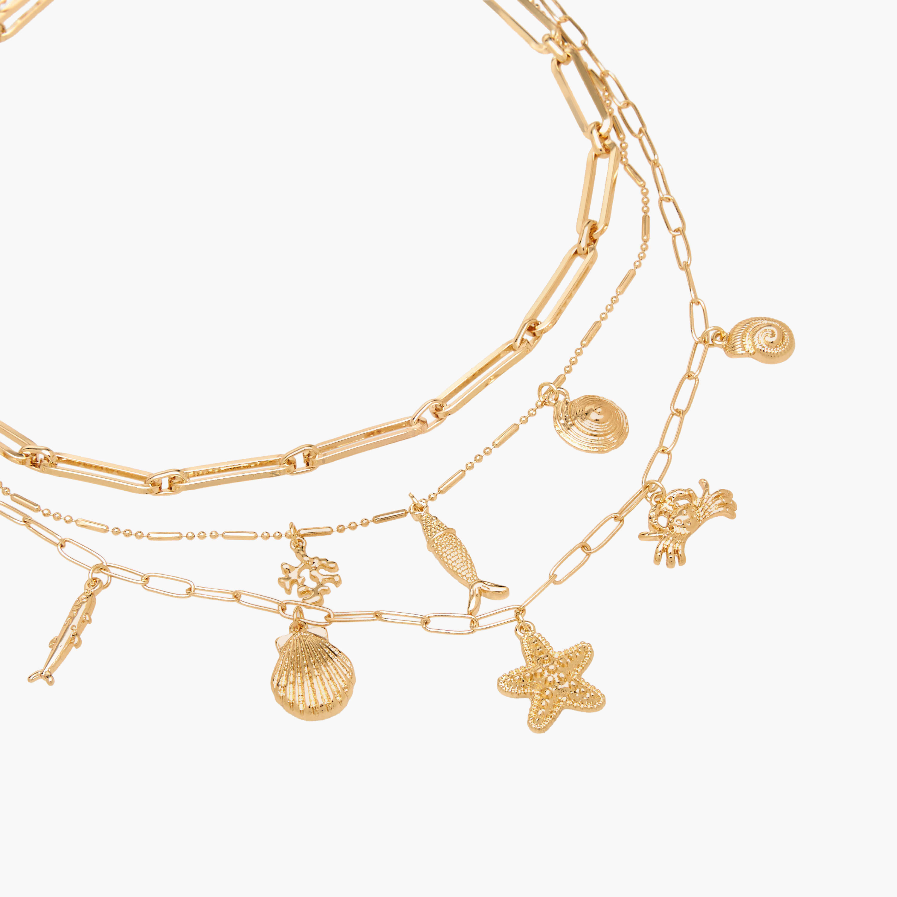 Gold Tone Layered Necklace-women-watchesandjewellery-jewellery-necklacesandpendants-image-5