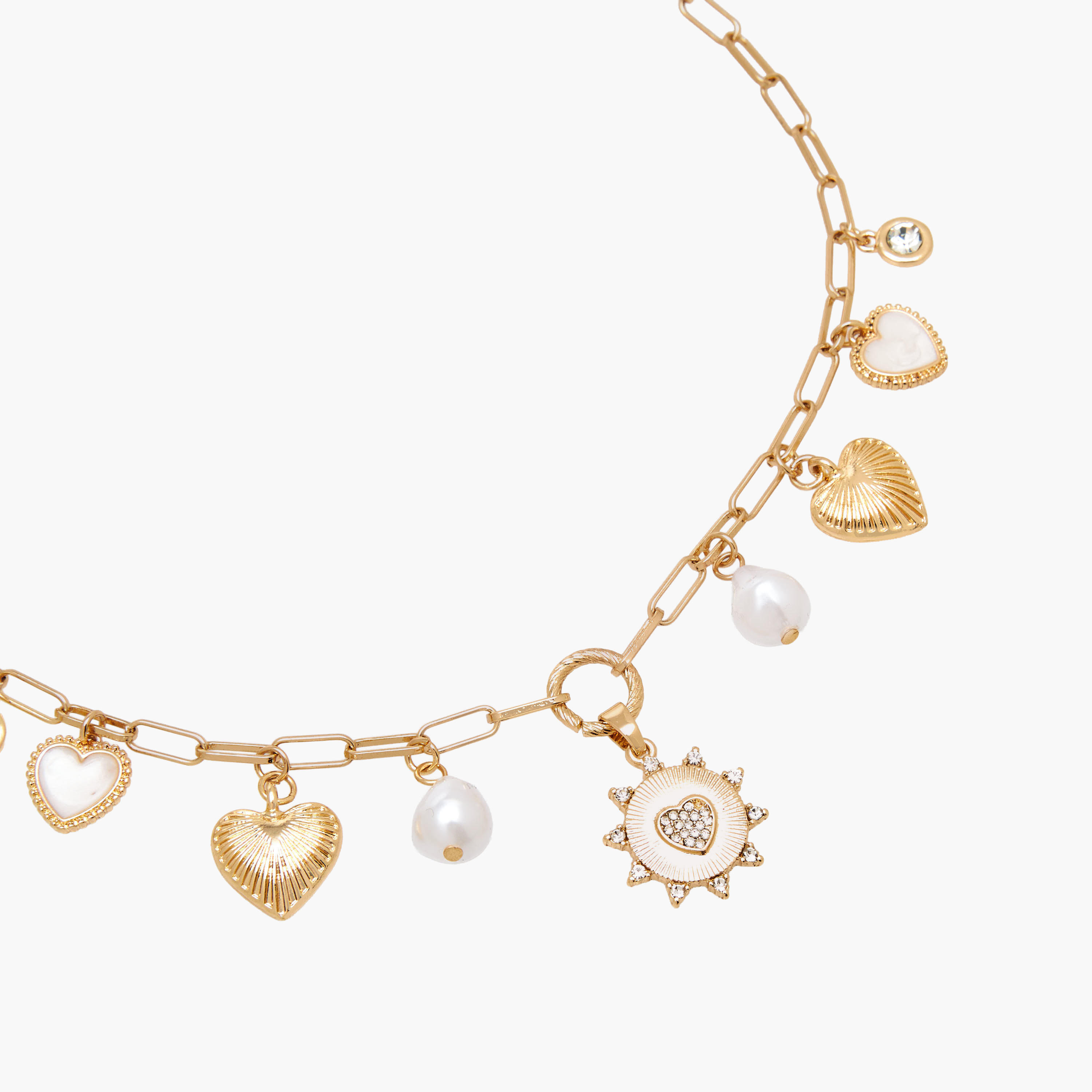 Gold Tone Charm Necklace-women-watchesandjewellery-jewellery-necklacesandpendants-image-5