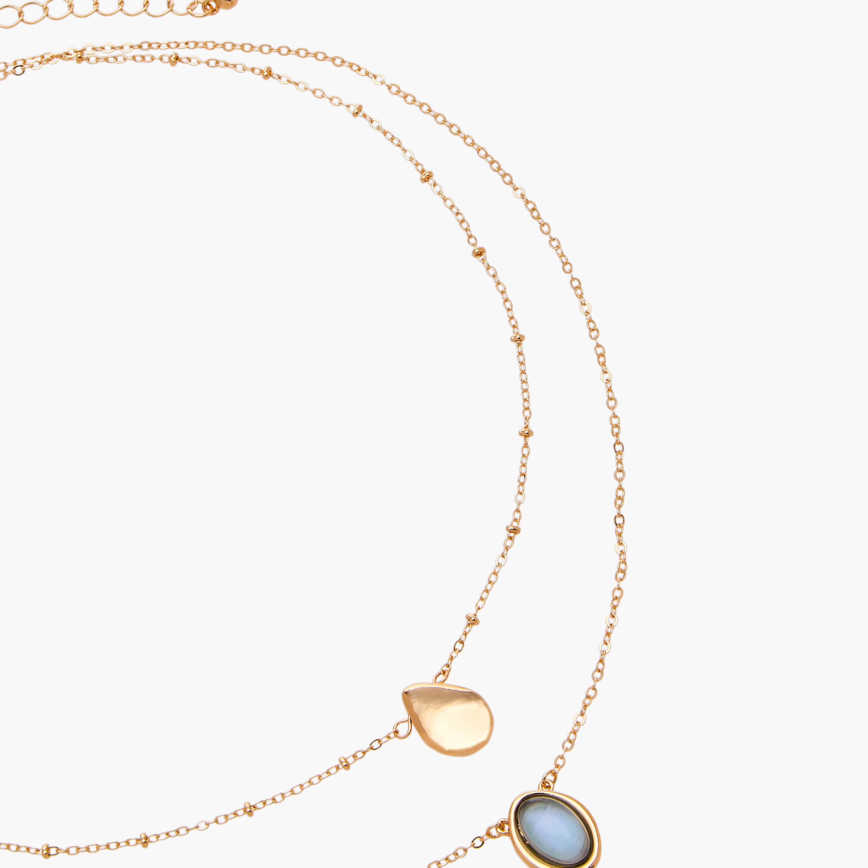 Gold Tone Layered Pendant Necklace-women-watchesandjewellery-jewellery-necklacesandpendants-image-3