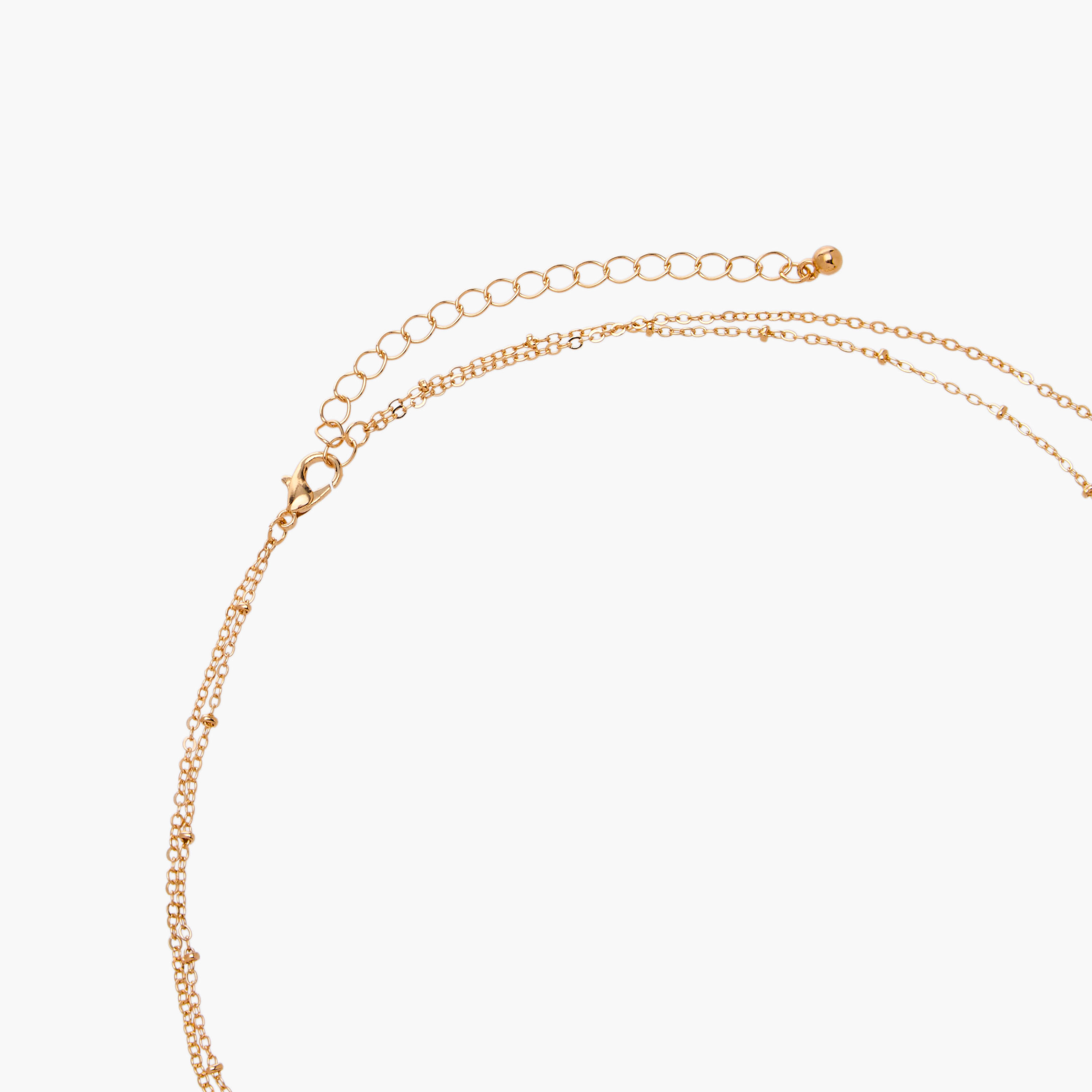 Gold Tone Layered Pendant Necklace-women-watchesandjewellery-jewellery-necklacesandpendants-image-4