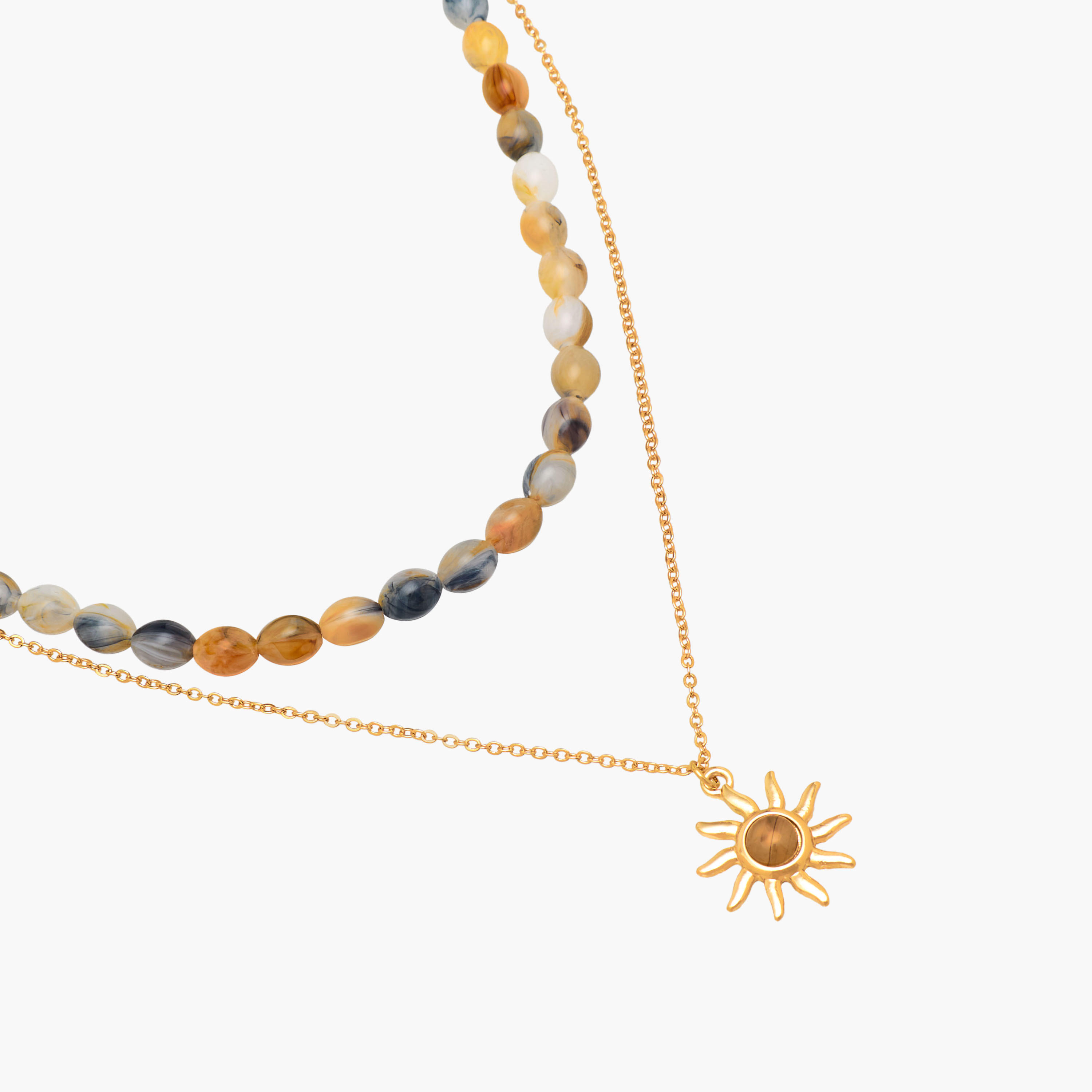 عقد متنوع ميتالك طقم من قطعتين-women-watchesandjewellery-jewellery-necklacesandpendants-image-5