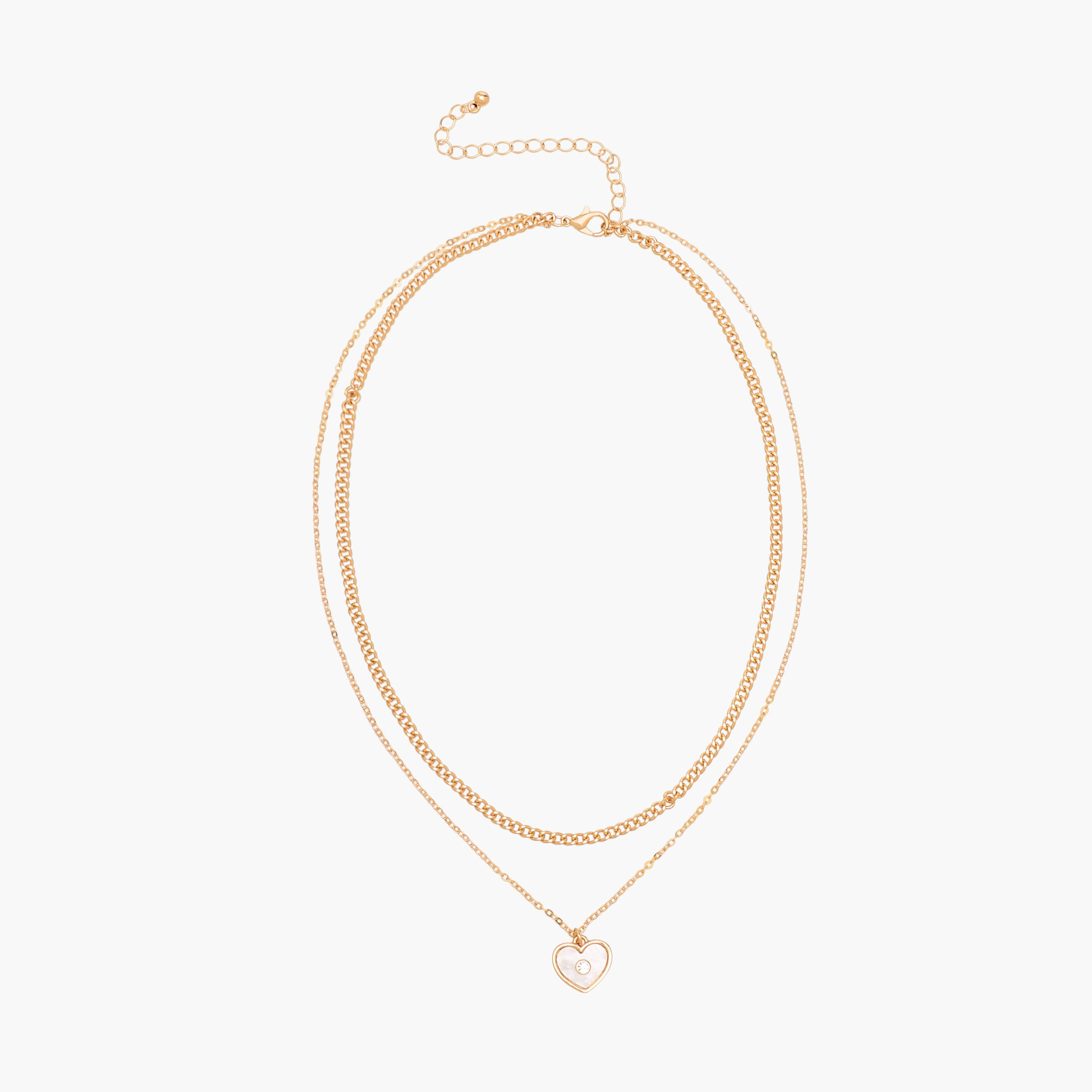 عقد ذهبي اللون بطبقات ودلاية-women-watchesandjewellery-jewellery-necklacesandpendants-image-1