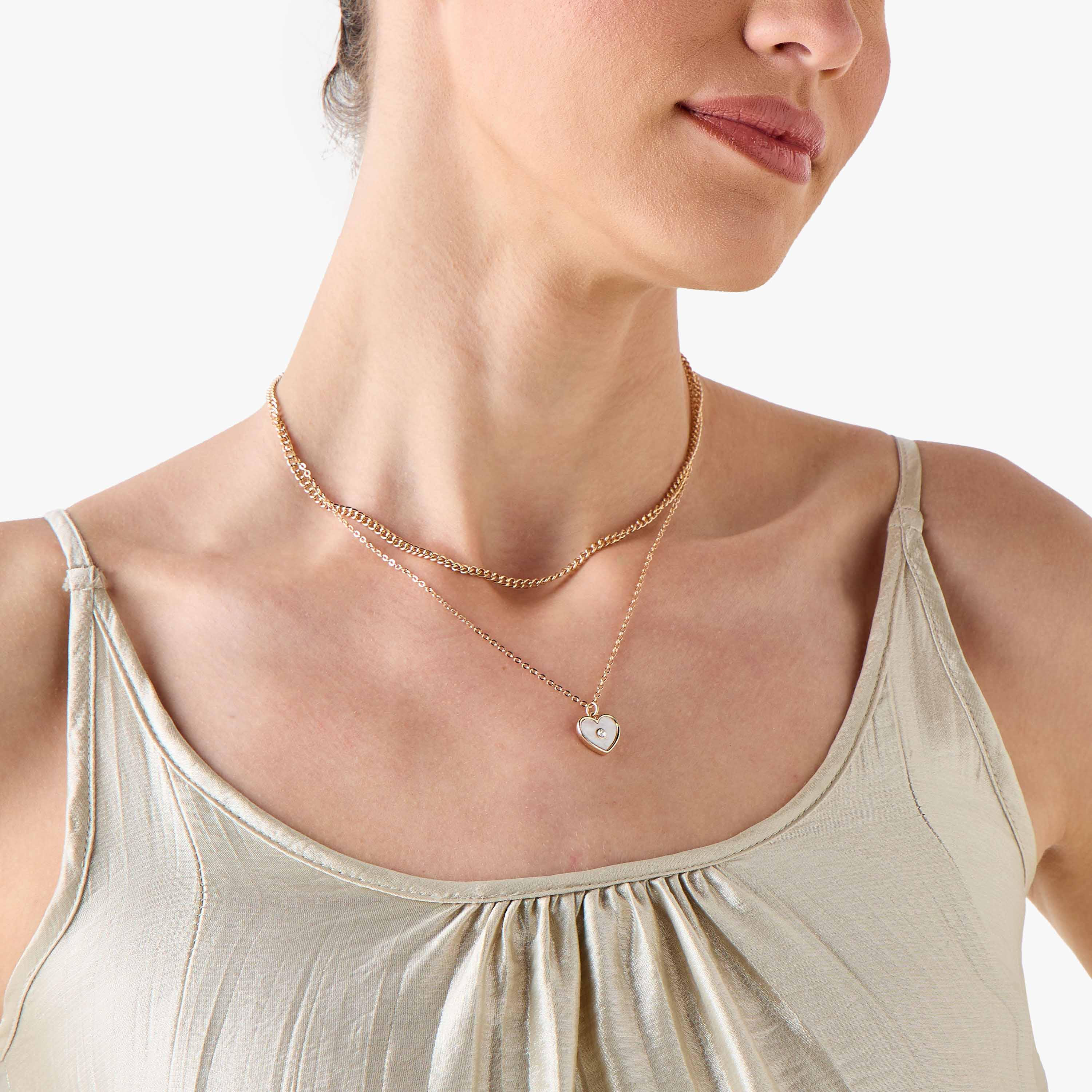 عقد ذهبي اللون بطبقات ودلاية-women-watchesandjewellery-jewellery-necklacesandpendants-image-2
