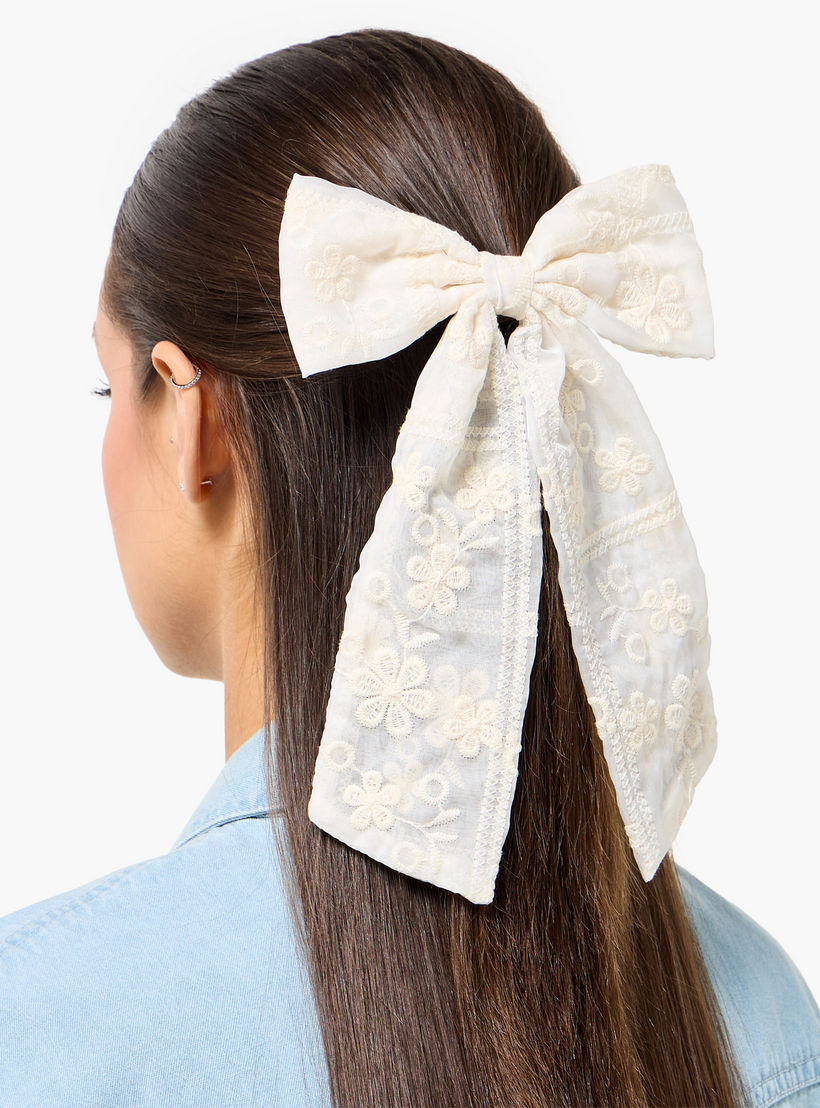 مشبك شعر بزينة فيونكة وتطريز-women-hairaccessories-clips-image-2