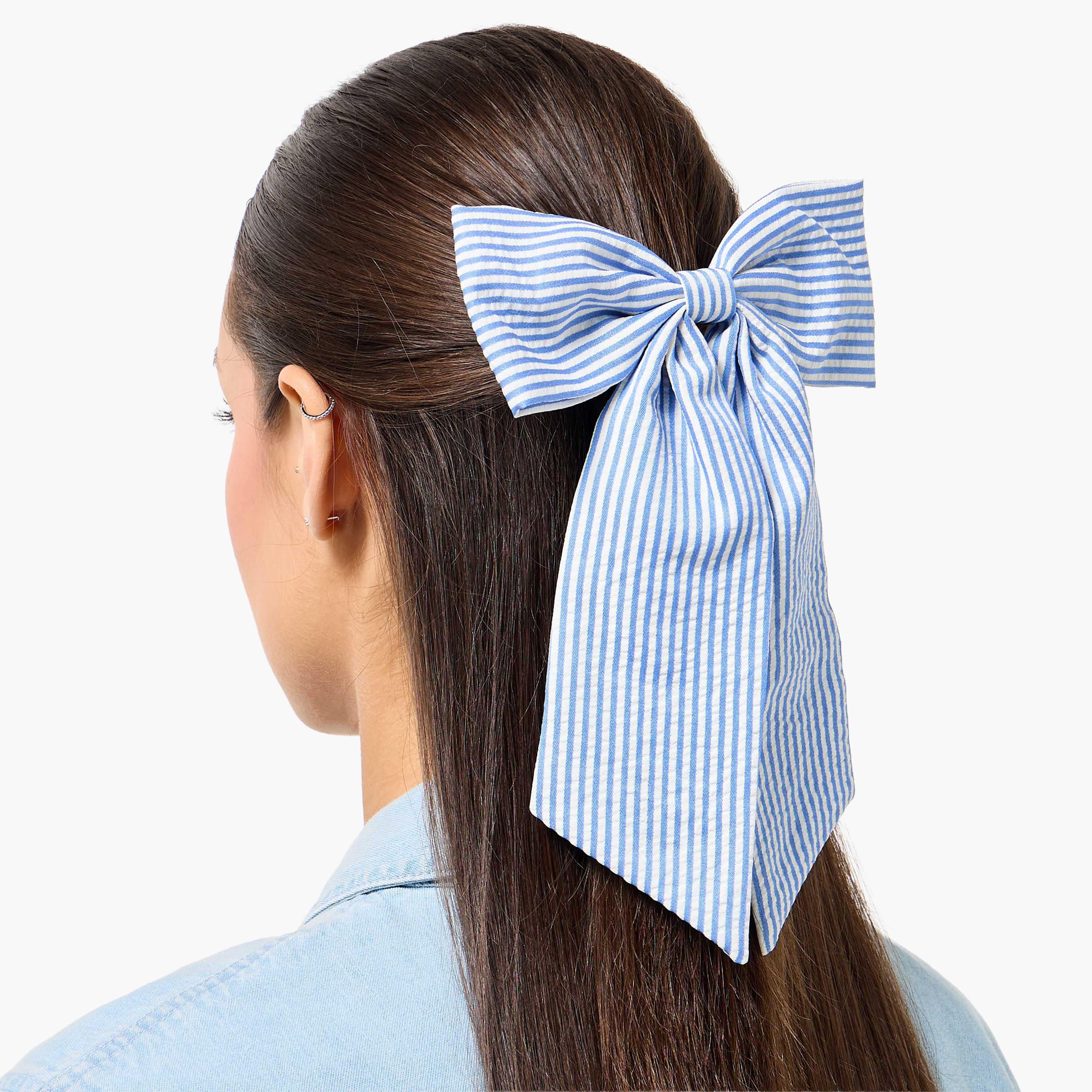 Barrette Hair Clip with Bow Accent-women-hairaccessories-clips-image-2