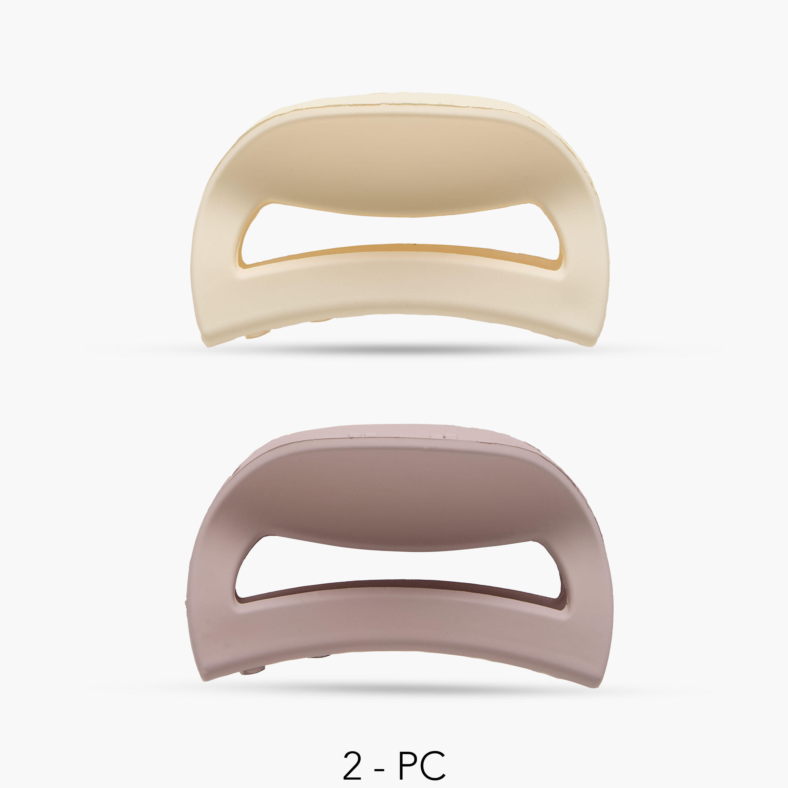 Pack of 2 D-Shape Hair Clamp with Matte Finish-women-hairaccessories-clamps-image-1