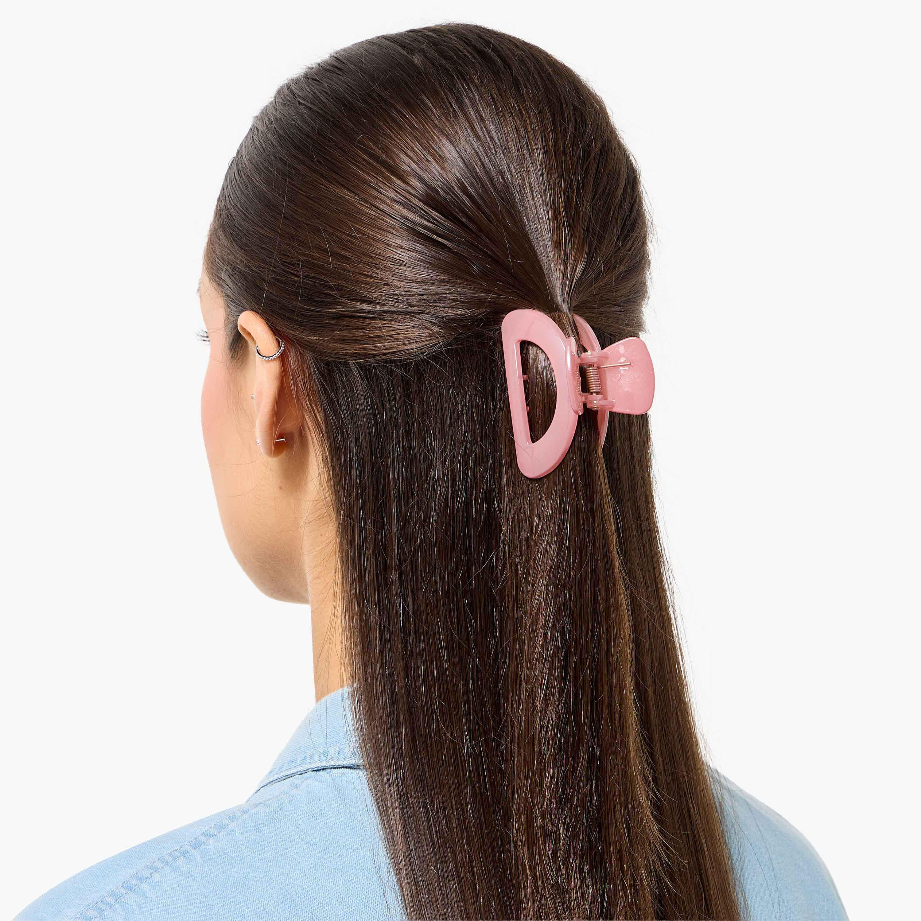 Pack of 3 Curved Hair Clamp with Glossy Finish-women-hairaccessories-clamps-image-3