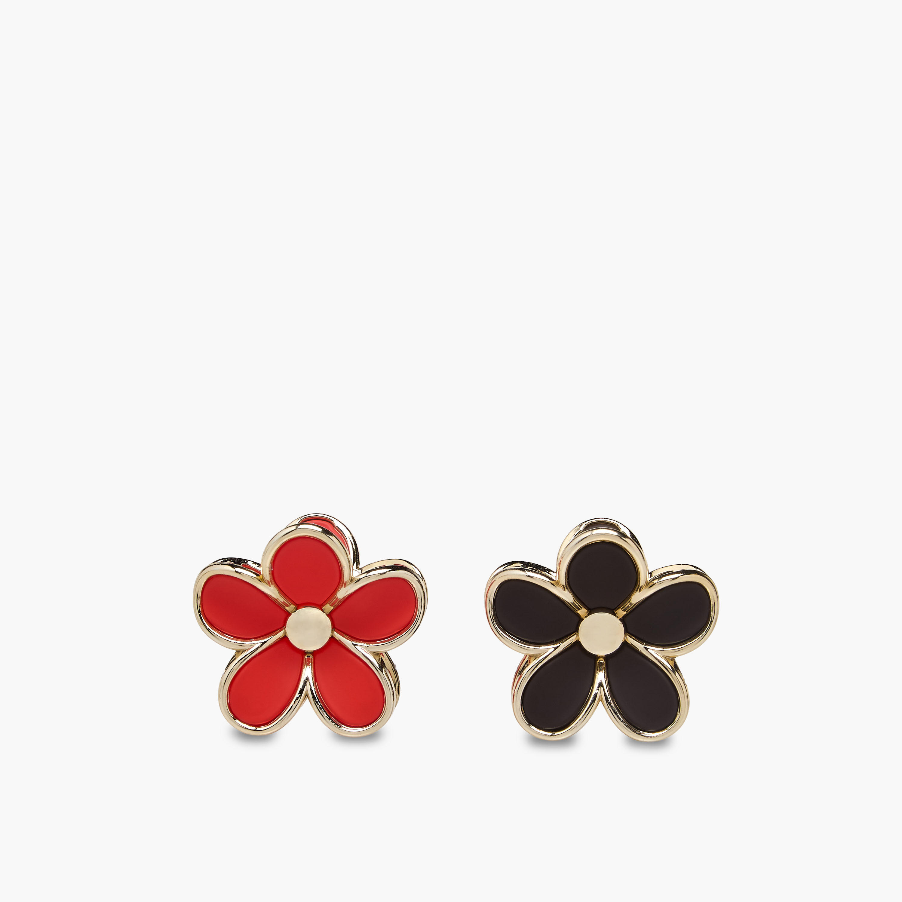 Pack of 6 Floral Hair Clamp with Metallic Trim-women-hairaccessories-clamps-image-4