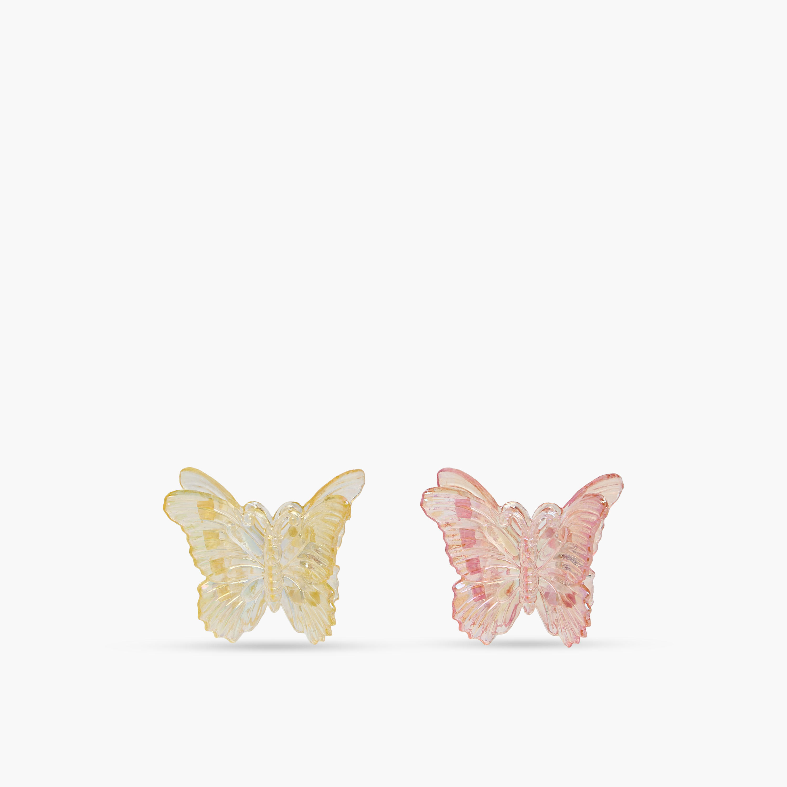 Pack of 6 Butterfly Hair Clamp with Iridescent Finish-women-hairaccessories-clamps-image-2