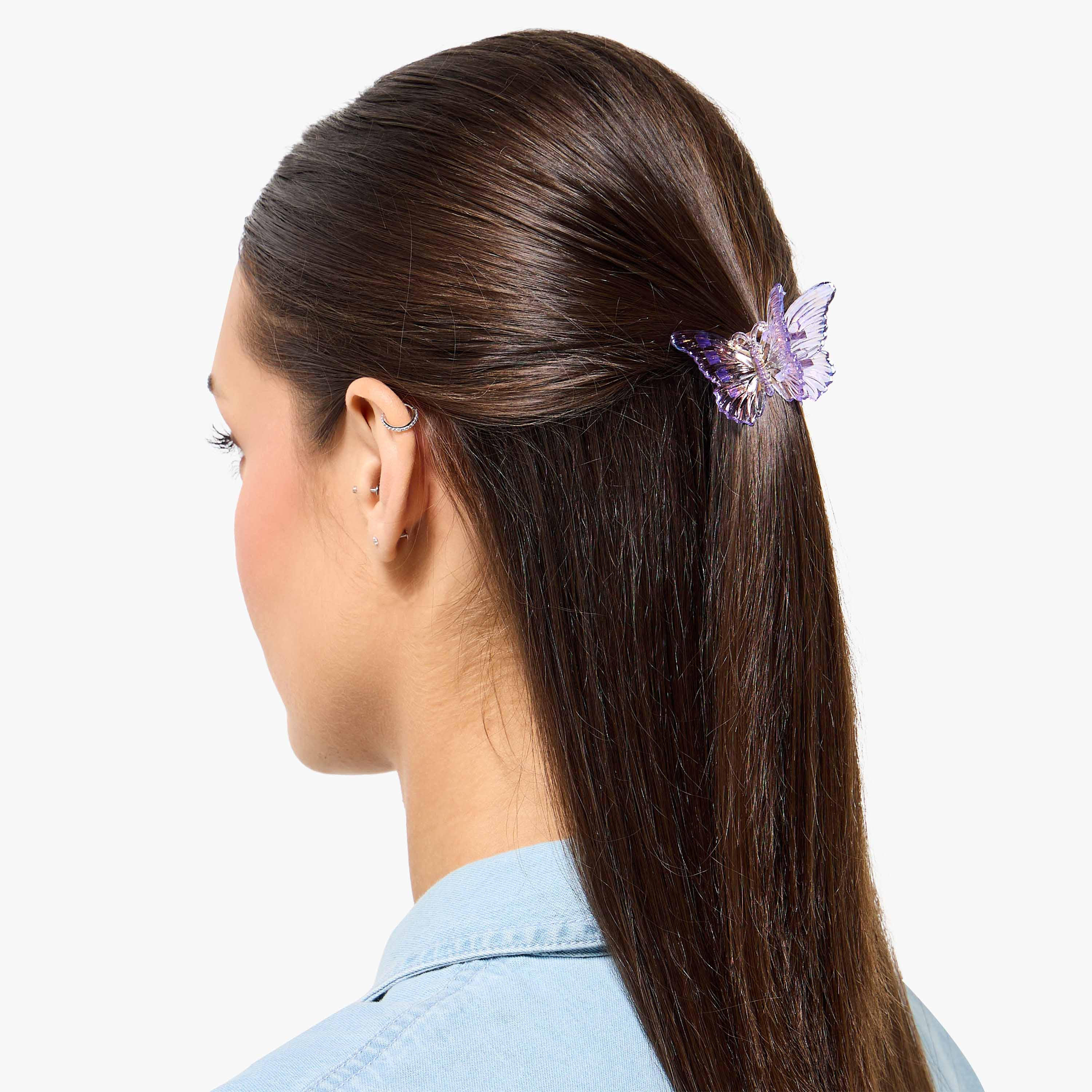 Pack of 6 Butterfly Hair Clamp with Iridescent Finish-women-hairaccessories-clamps-image-3