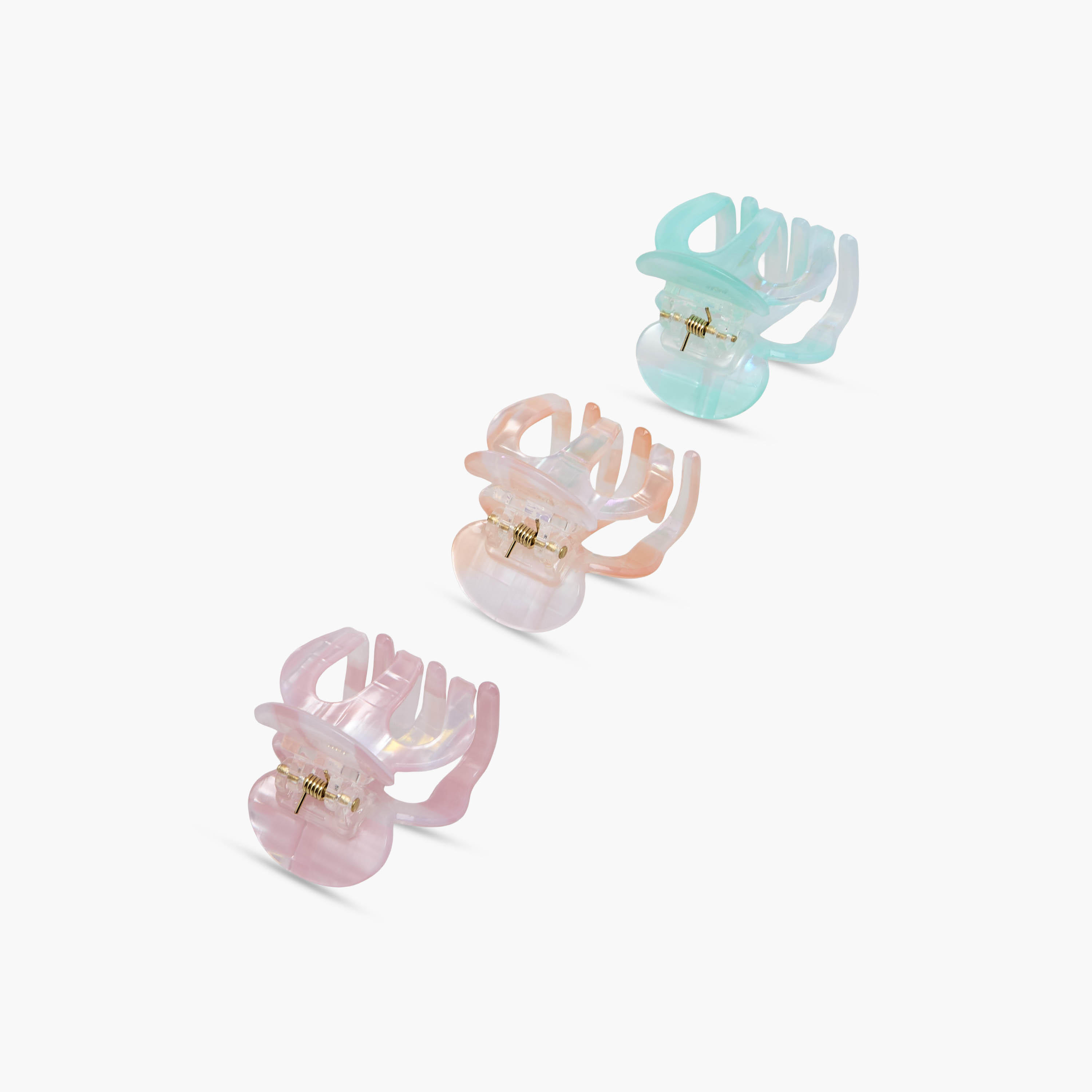 طقم من 3 - مشابك شعر بتصميم أخطبوط لامع-women-hairaccessories-clamps-image-6