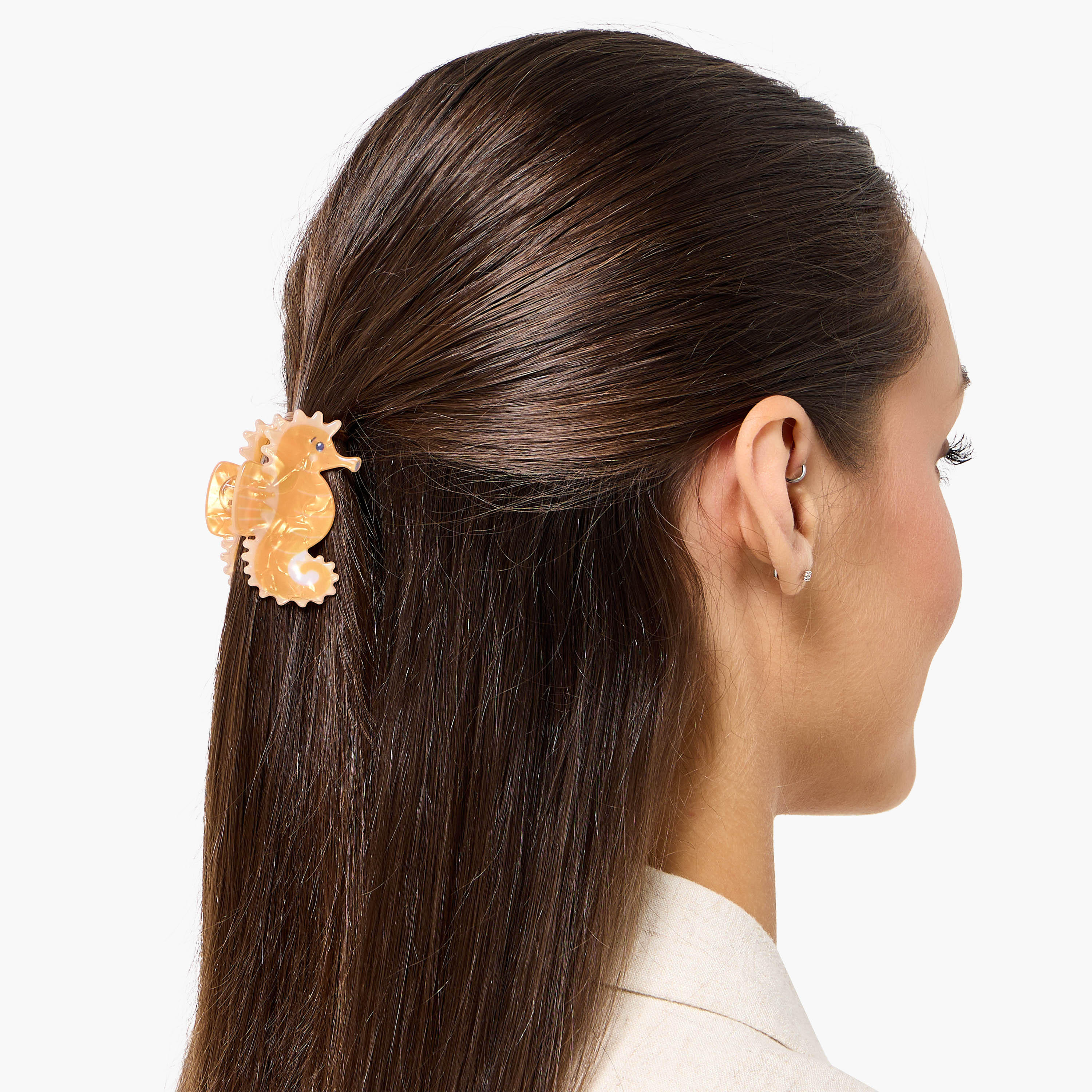 Pack of 3 Marine Shape Hair Clamps with Print-women-hairaccessories-clamps-image-3