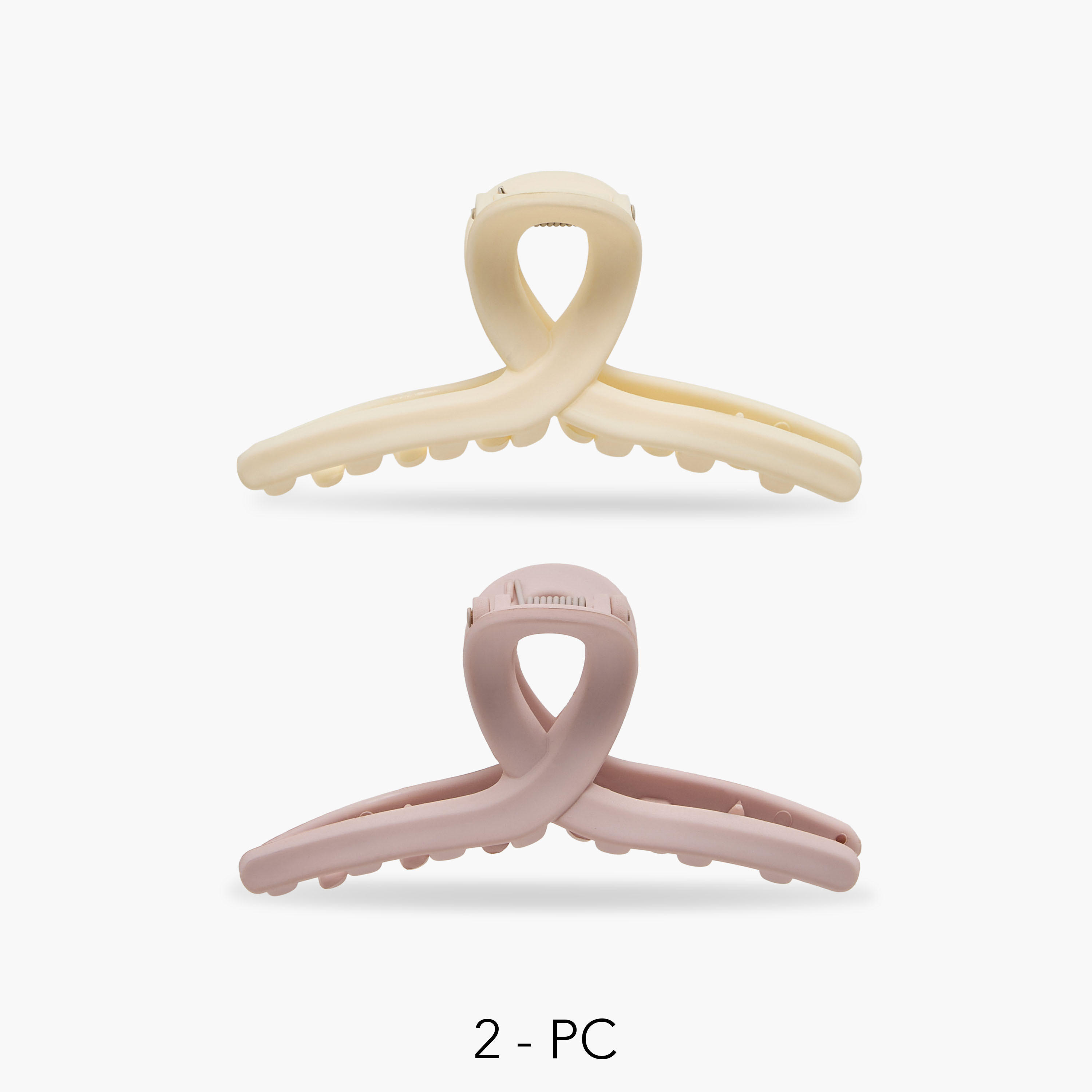 Pack of 2 Curved Shape Hair Clamps-women-hairaccessories-clamps-image-1