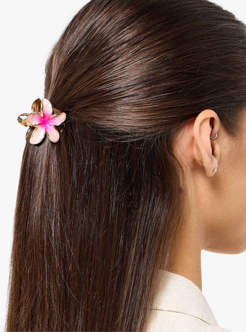طقم مشابك شعر زهرية 3 قطع بطلاء مينا-women-hairaccessories-clamps-image-2