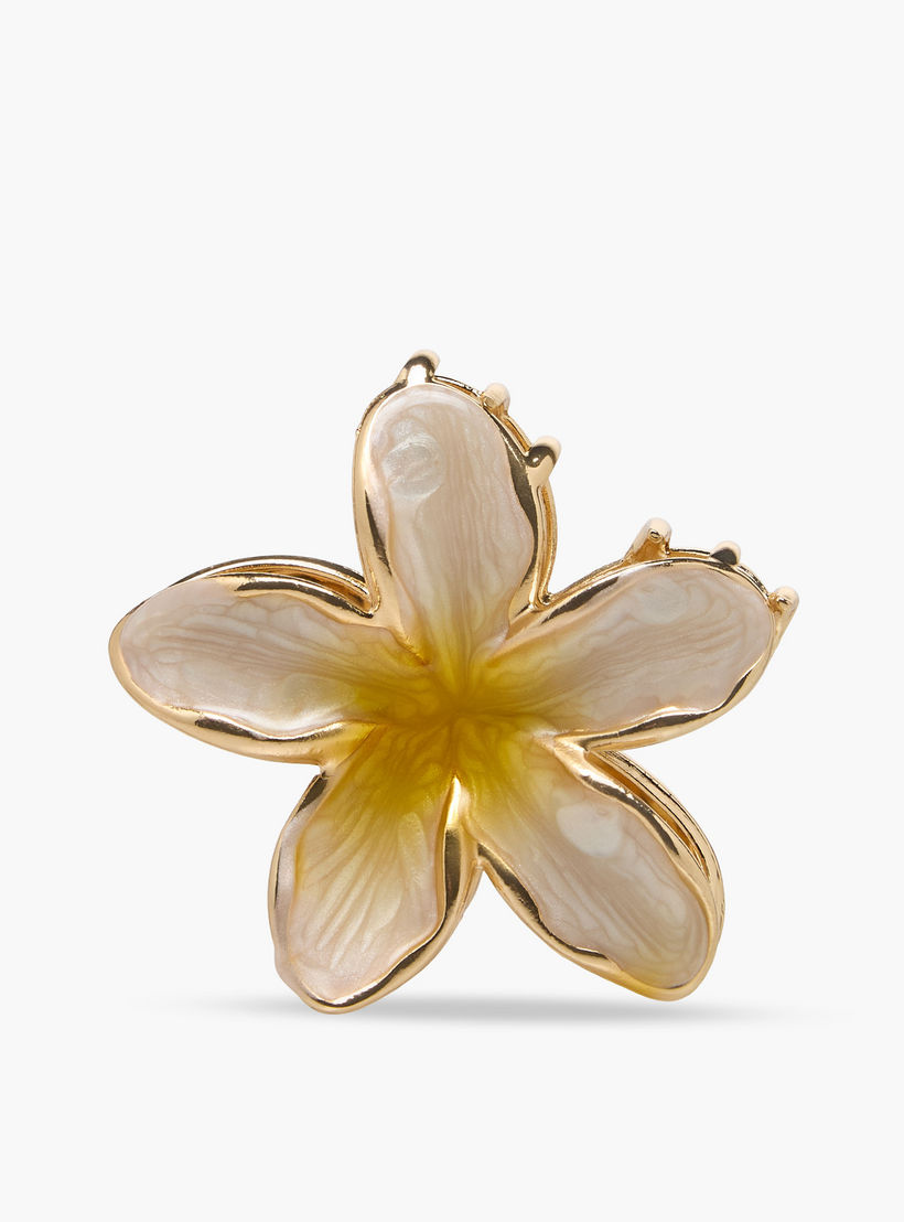 طقم مشابك شعر زهور 3 قطع بطلاء المينا-women-hairaccessories-clamps-image-3