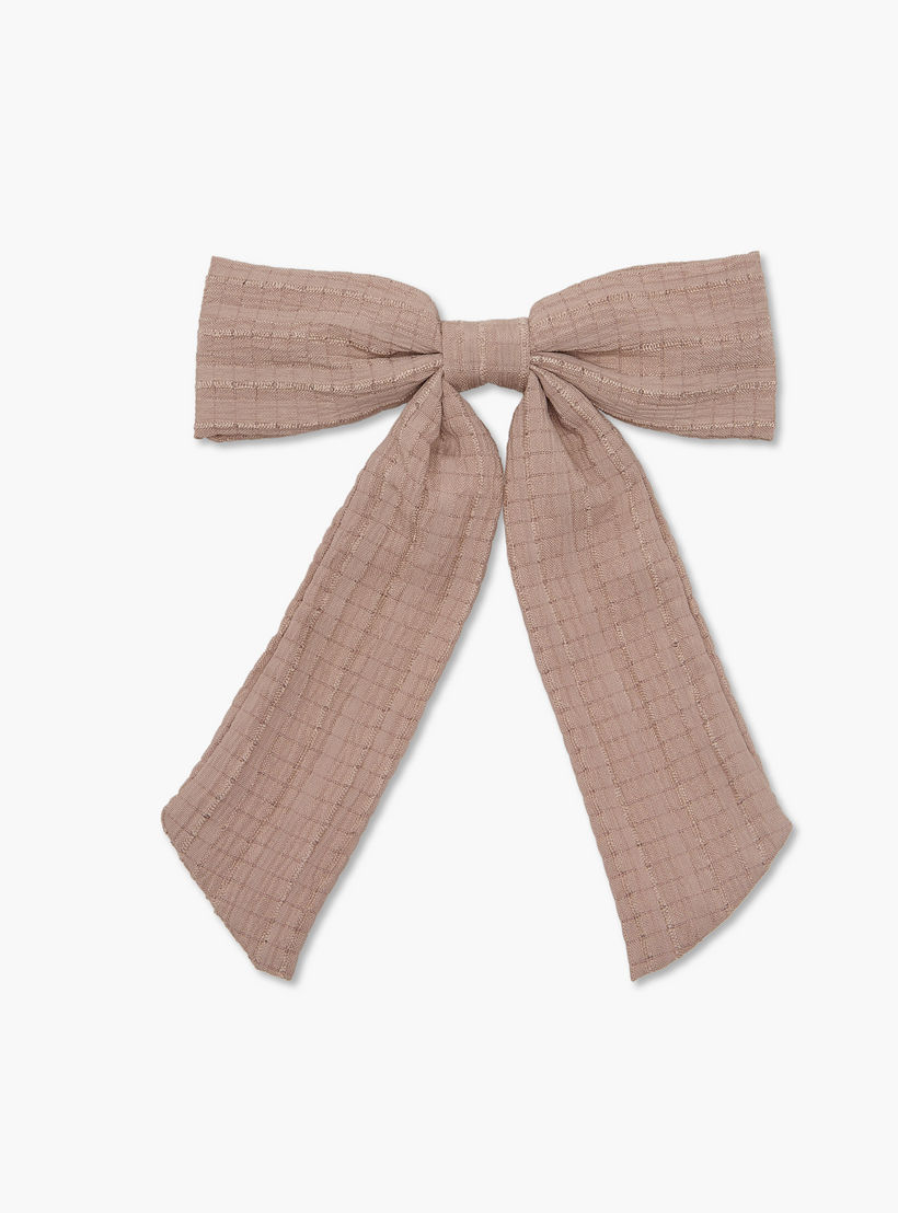 مجموعة مشابك شعر بفيونكة بارزة الملمس 3 قطع من جلو-women-hairaccessories-clips-image-3
