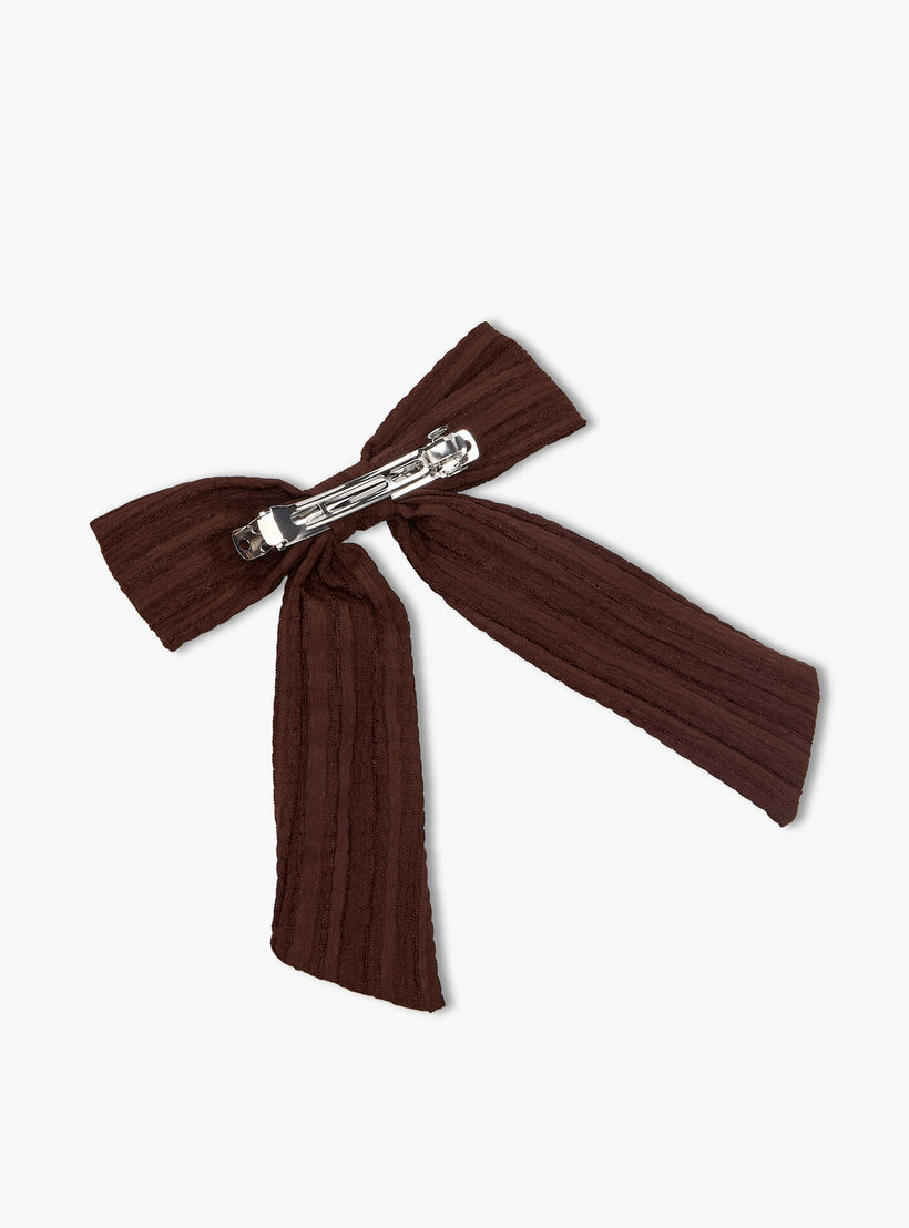 مجموعة مشابك شعر بفيونكة بارزة الملمس 3 قطع من جلو-women-hairaccessories-clips-image-7
