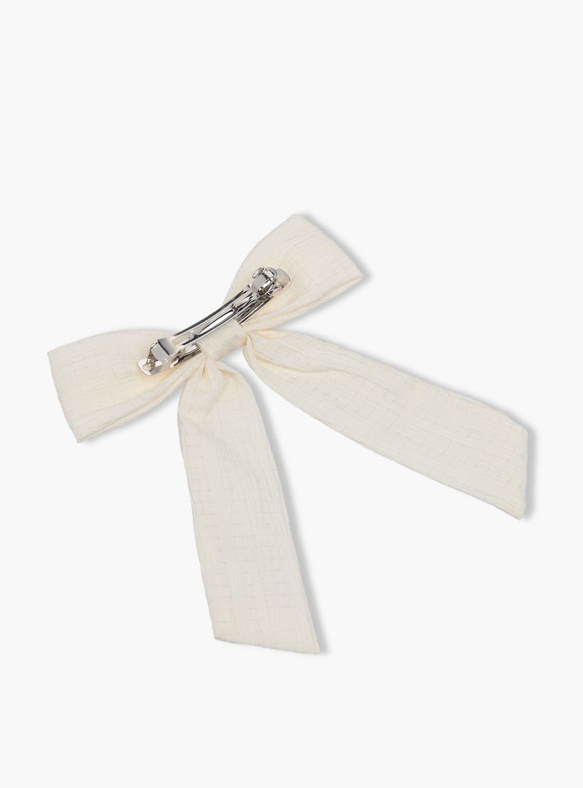 مجموعة مشابك شعر بفيونكة بارزة الملمس 3 قطع من جلو-women-hairaccessories-clips-image-8