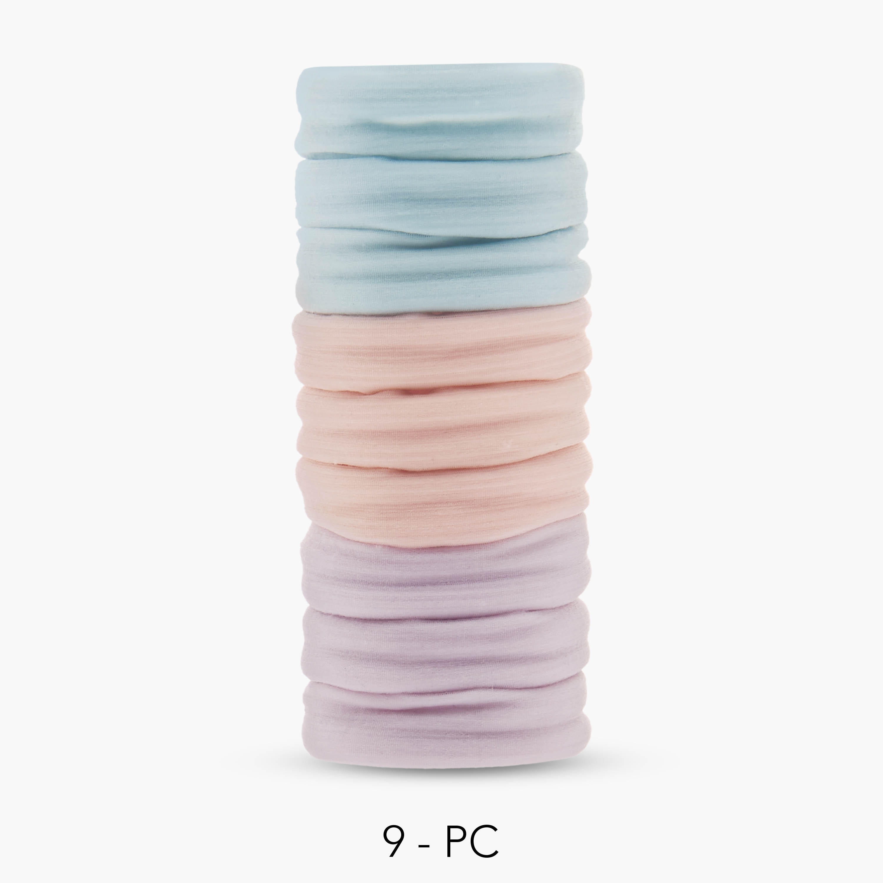 Pack of 9 Elastane Hair Tie-women-hairaccessories-bands-image-1