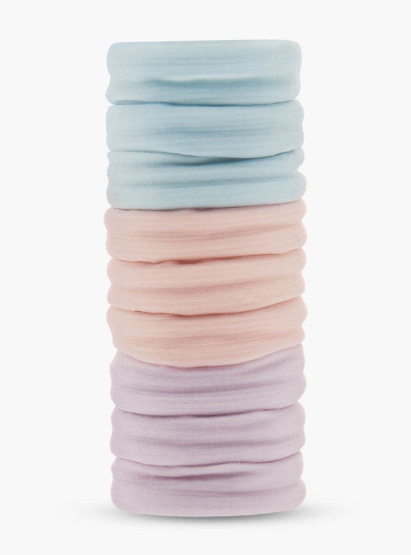 Pack of 9 Elastane Hair Tie-women-hairaccessories-bands-image-2