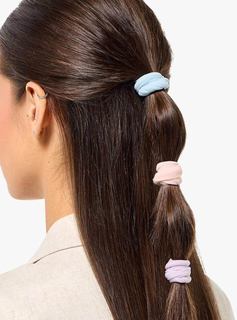 Pack of 9 Elastane Hair Tie-women-hairaccessories-bands-image-3
