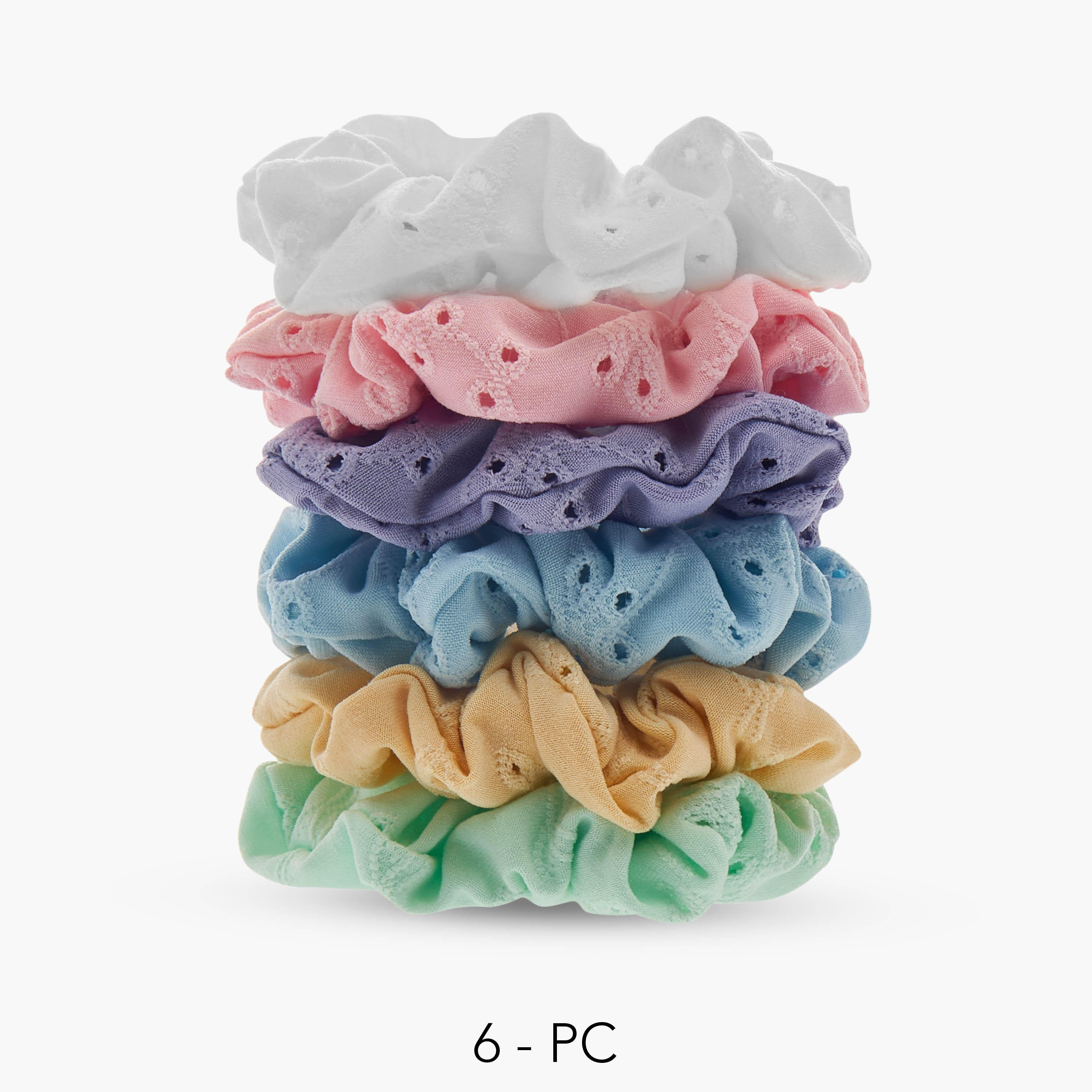 Pack of 6 Hair Scrunchie-women-hairaccessories-scrunchies-image-1