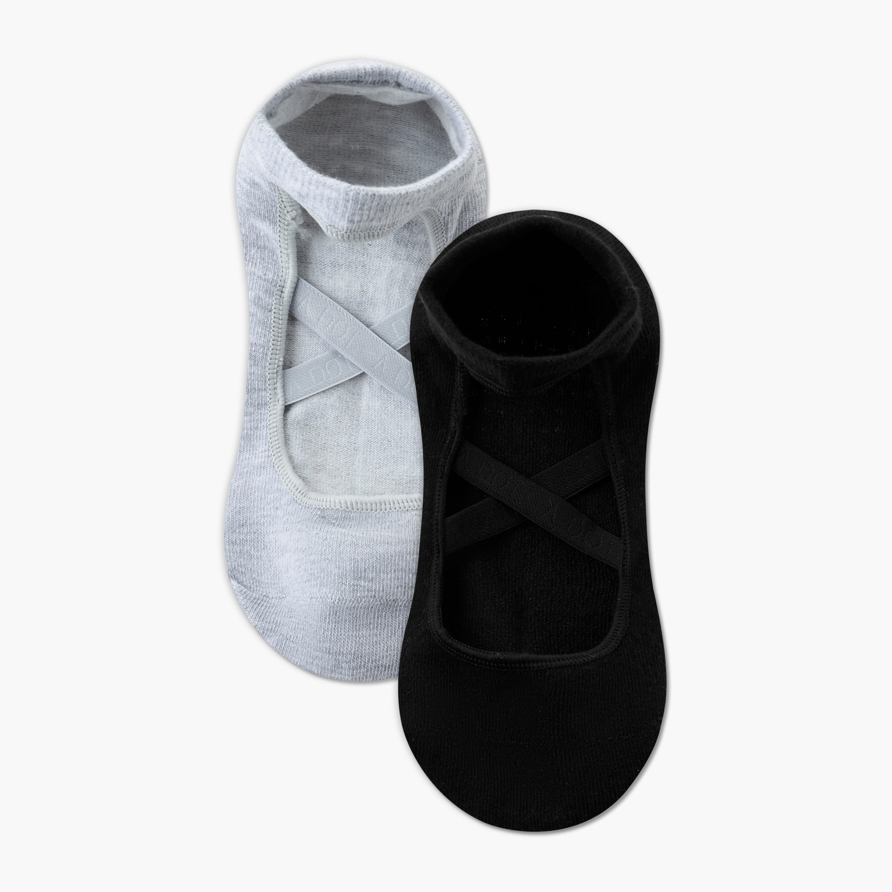 Pack of 2 Yoga Footsie Cotton Socks-women-socksandstockings-image-1