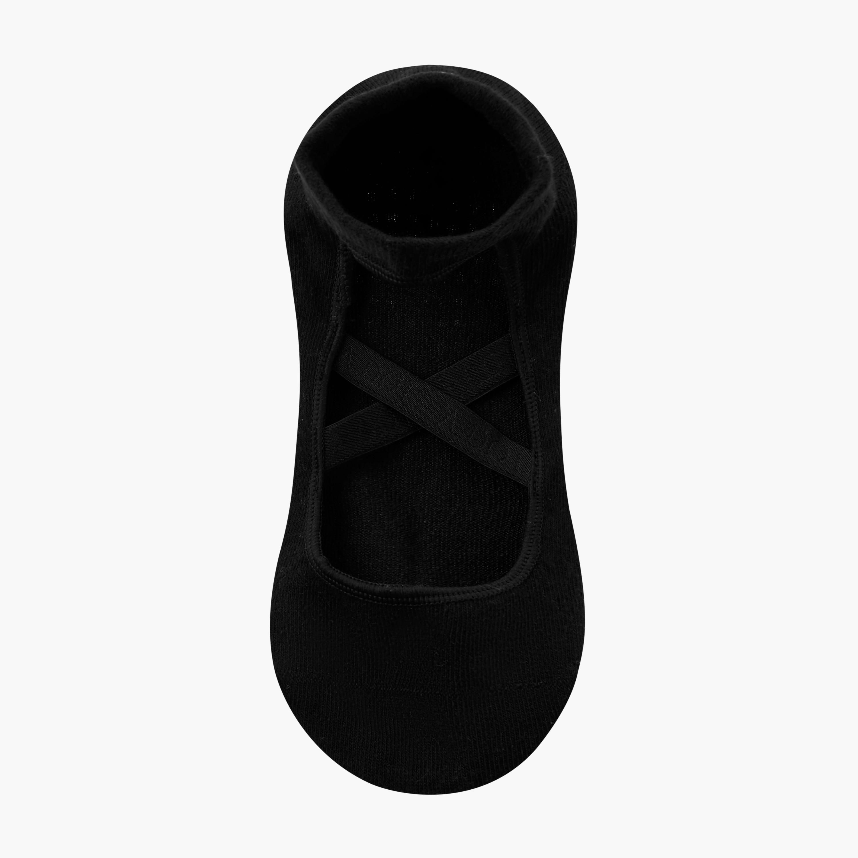 Pack of 2 Yoga Footsie Cotton Socks-women-socksandstockings-image-2