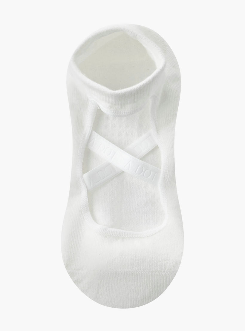 Pack of 2 Yoga Footsie Cotton Socks-women-socksandstockings-image-2