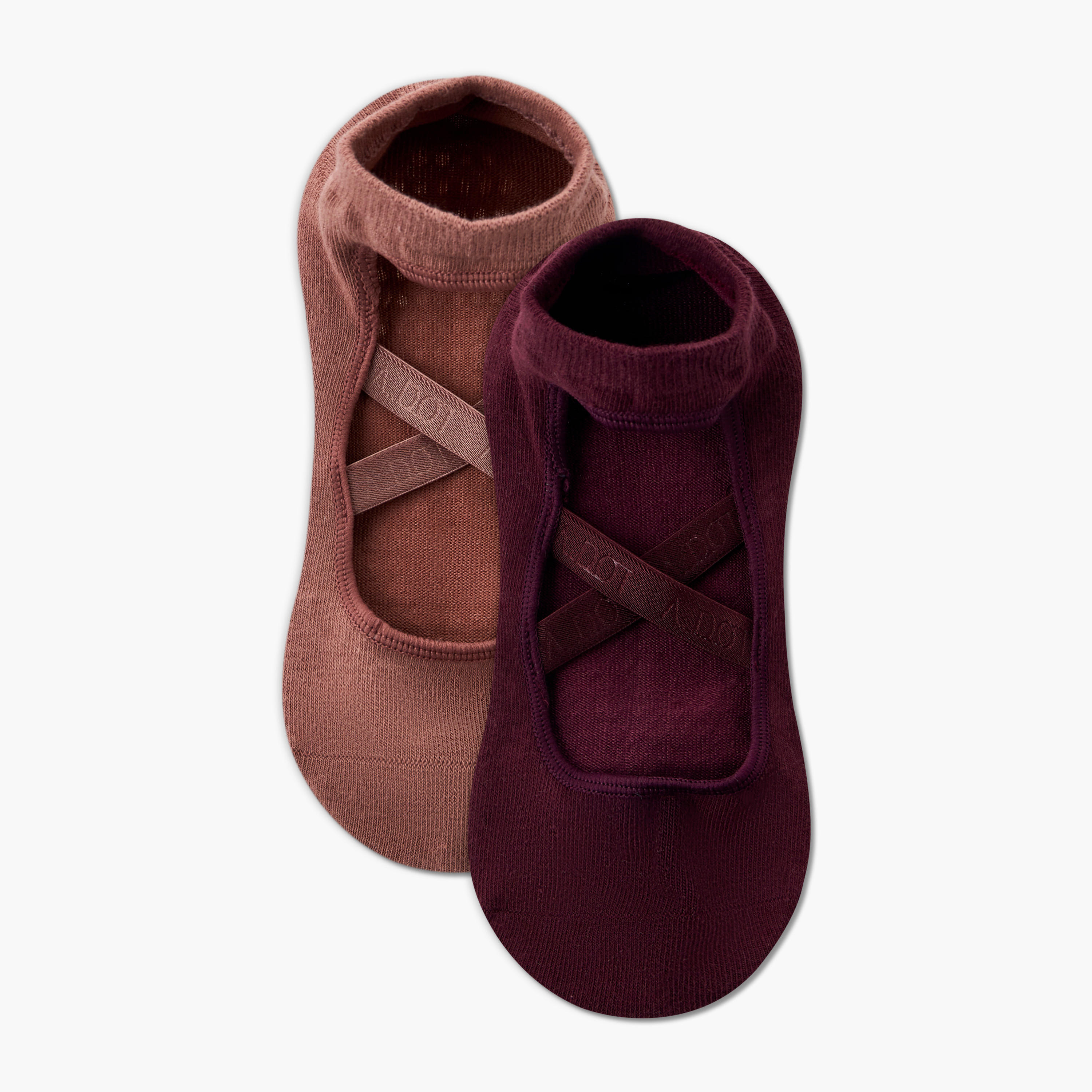 Pack of 2 Yoga Footsie Cotton Socks-women-socksandstockings-image-1