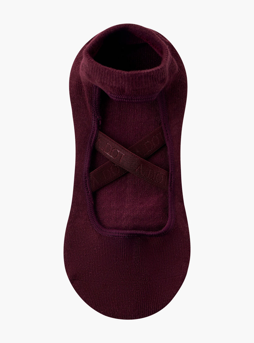 Pack of 2 Yoga Footsie Cotton Socks-women-socksandstockings-image-2